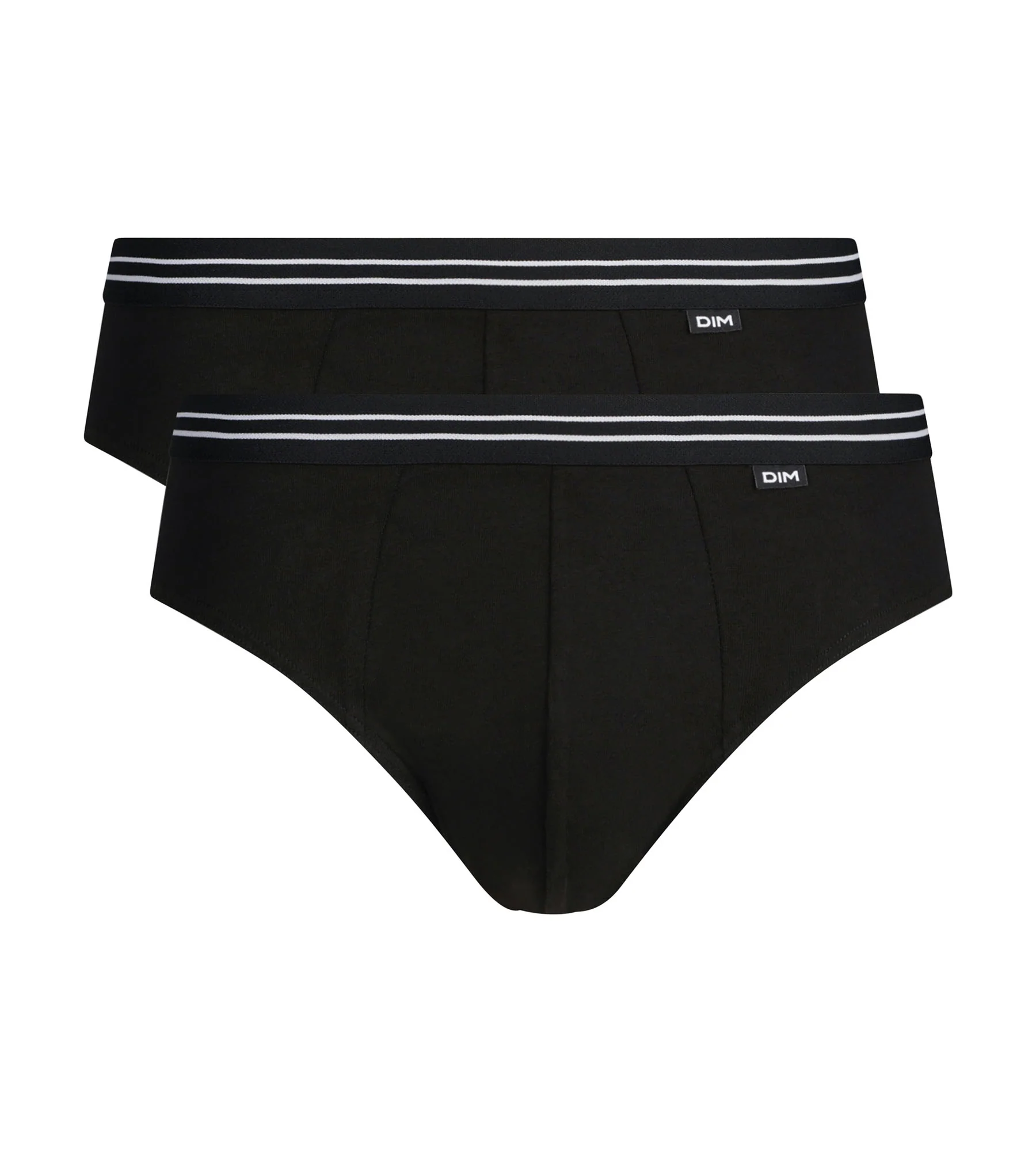 Lot de 2 slips homme en coton stretch Noir EcoDim - Image 2