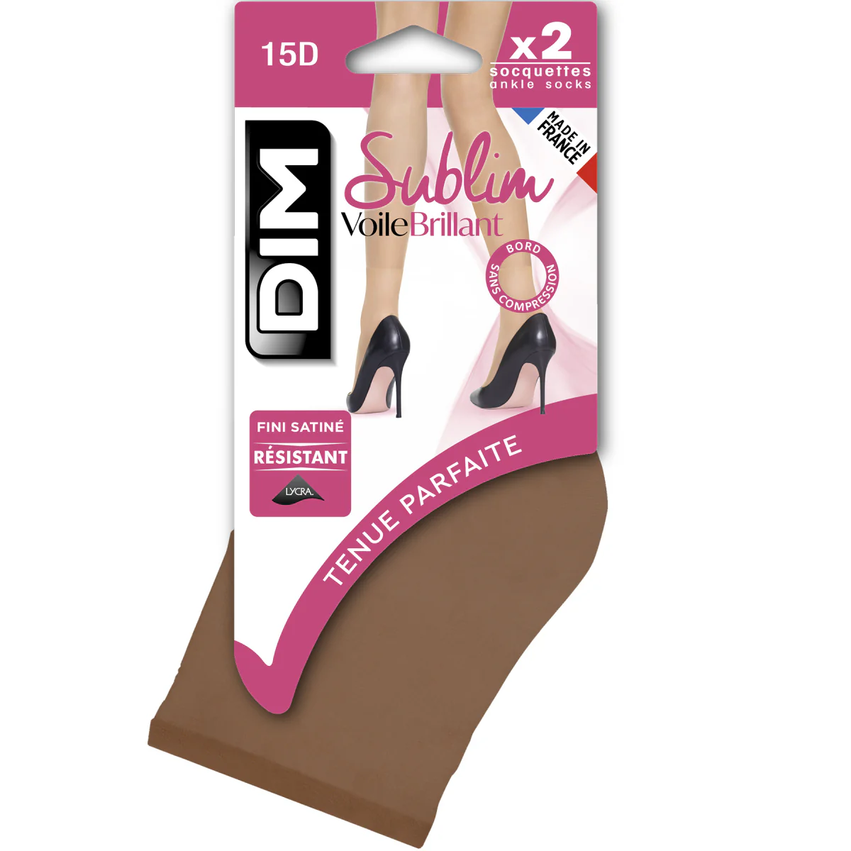 Lot de 2 socquettes gazelle irisées Sublim 14D - Image 2