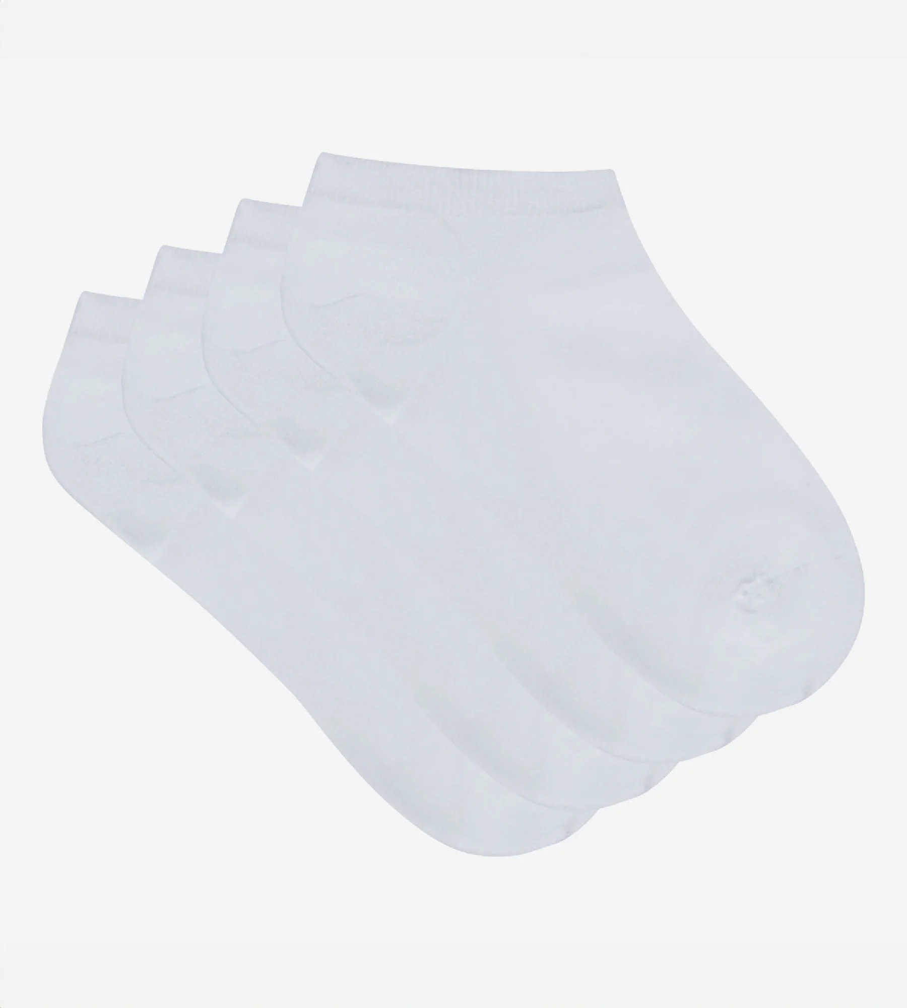 Lot de 2 socquettes invisibles blanches Light Coton Femme - Image 2