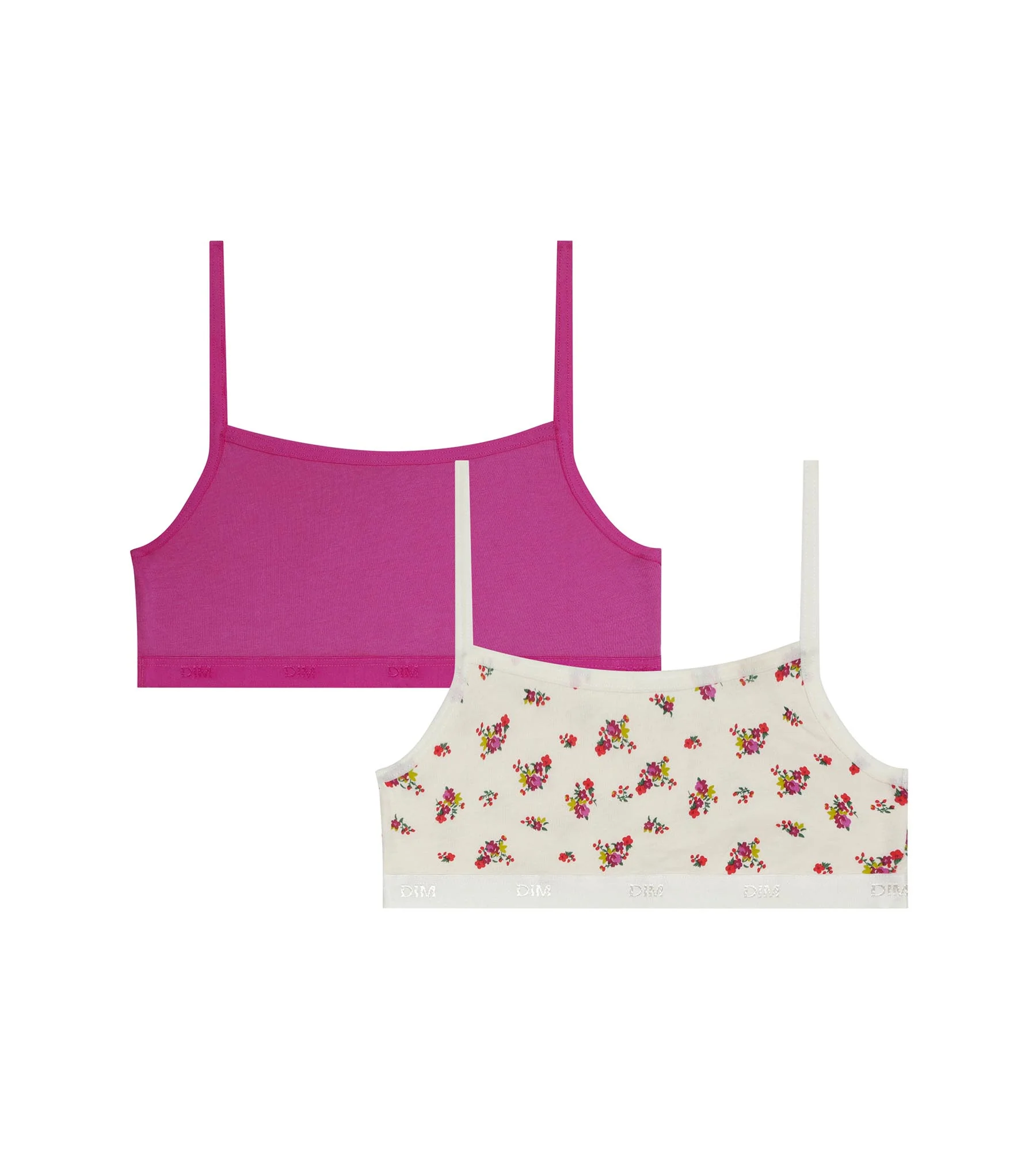 Lot de 2 soutiens-gorge fille coton stretch Rose Ocre Les Pockets - Image 2