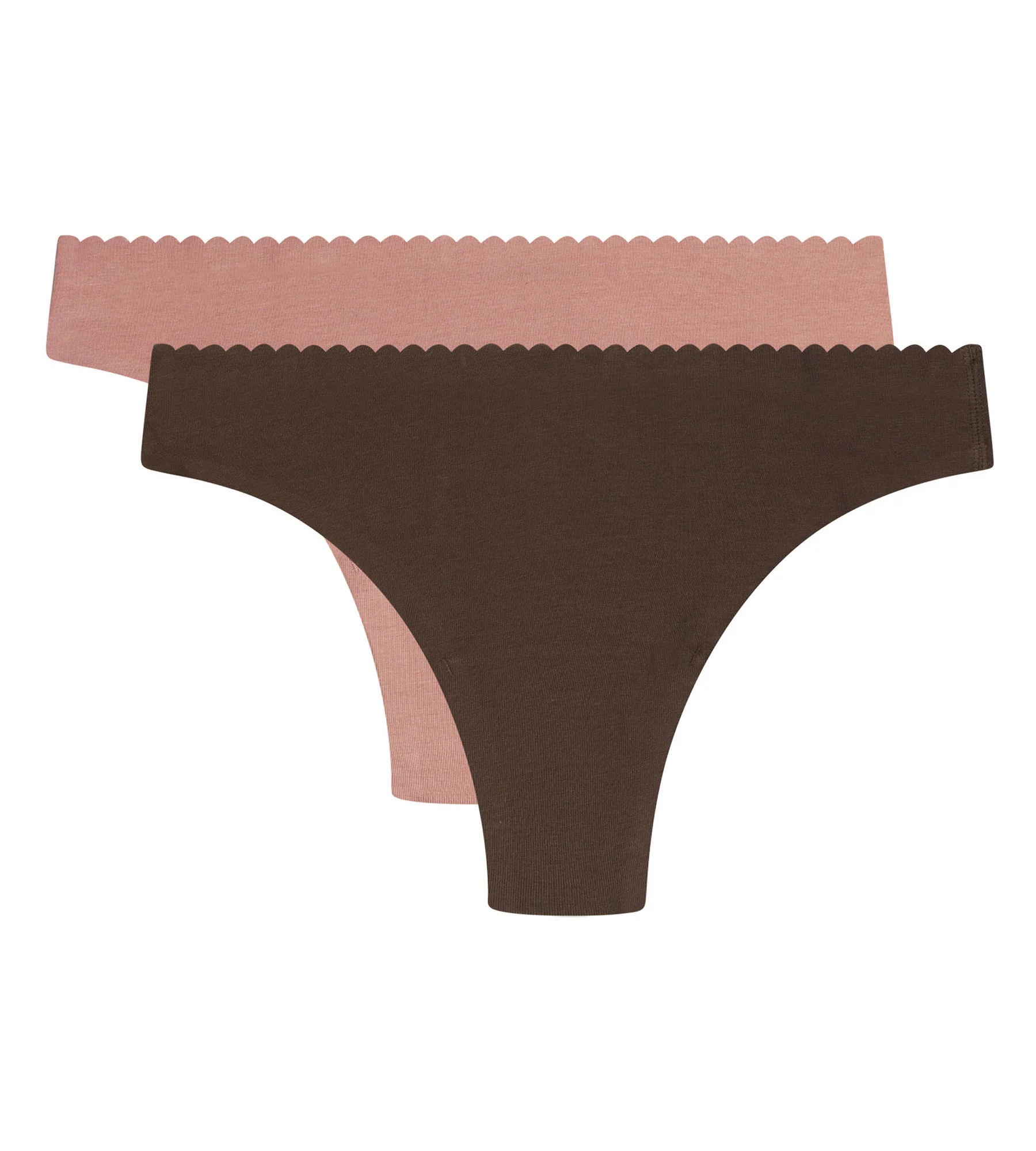 Lot de 2 tangas femme Marron et Rose Body Touch Easy - Image 5