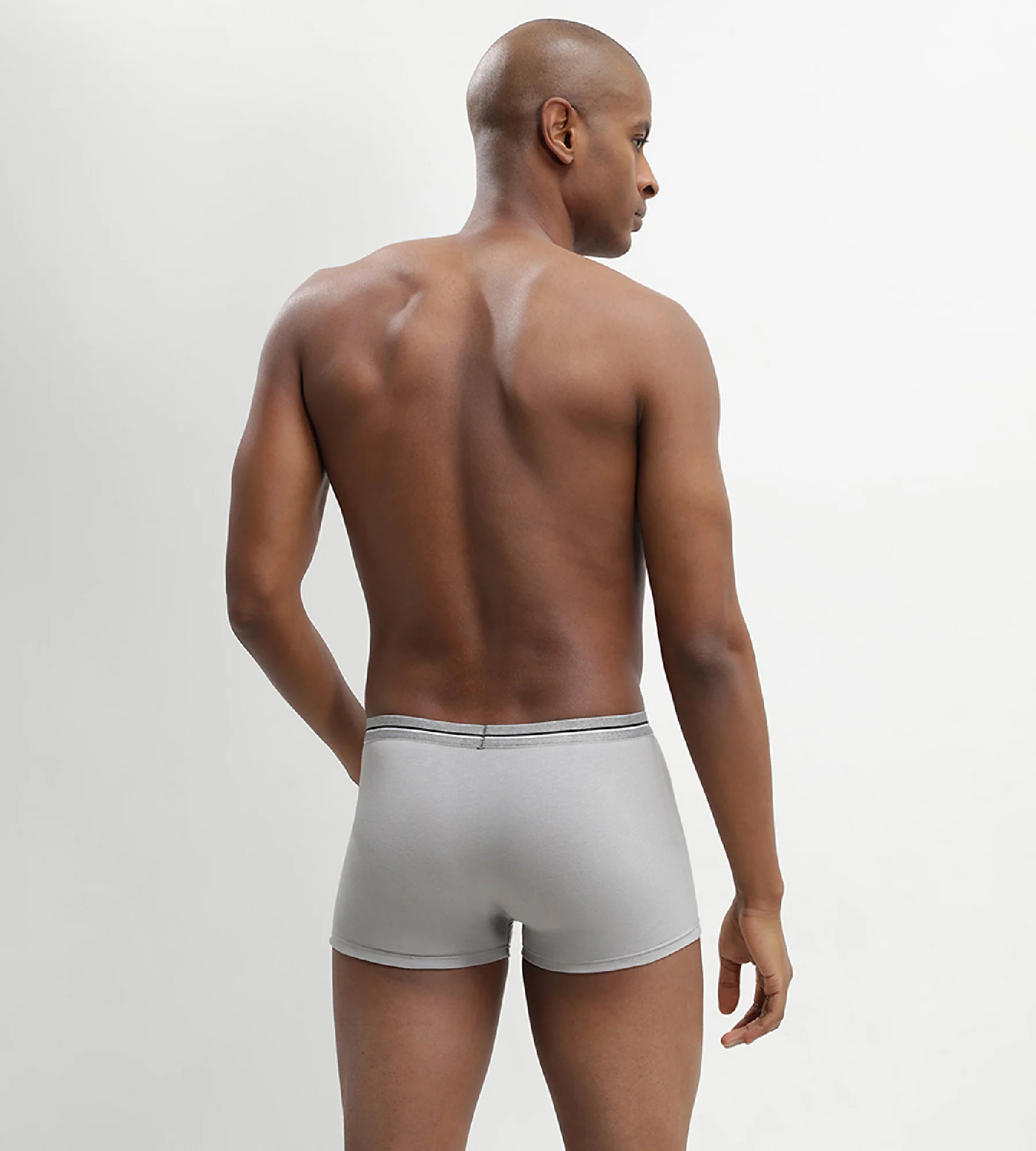 Lot de 3 boxers bleu jean gris en coton stretch résistant Ultra Resist - Image 3