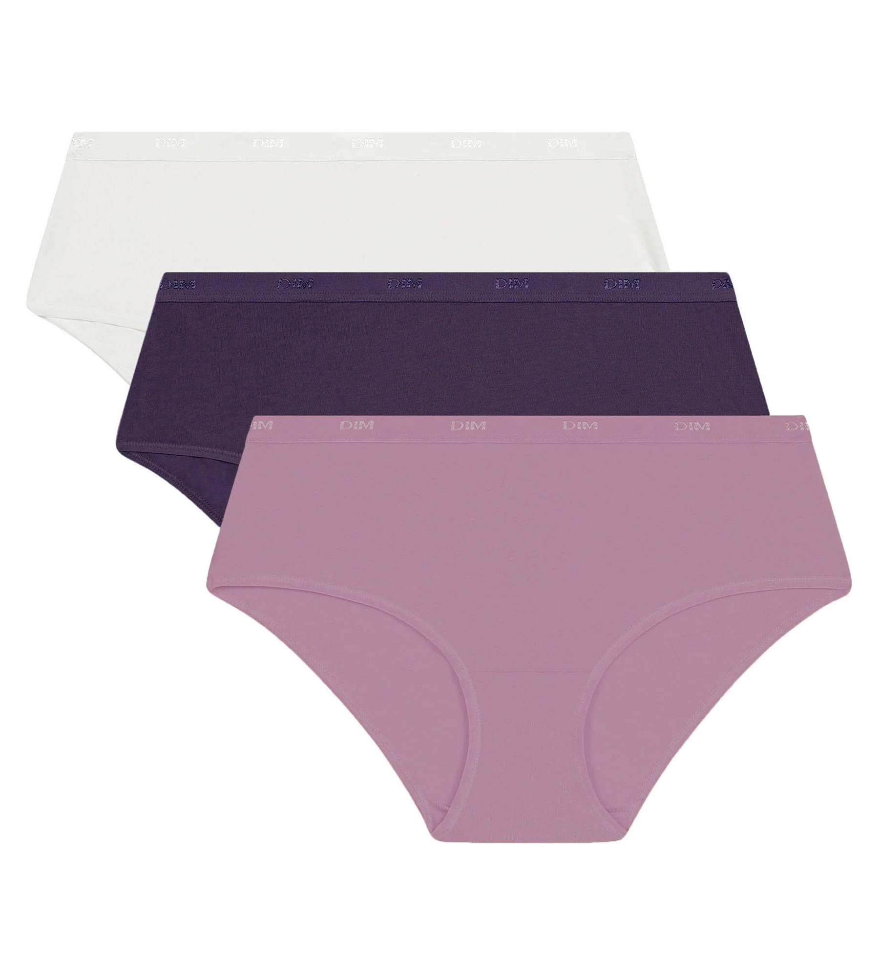 Lot de 3 boxers femme Violet, Blanc Les Pockets Ecodim - Image 5