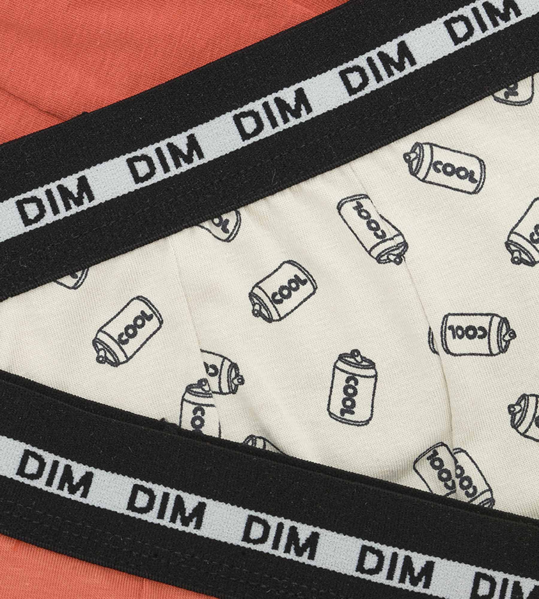 Lot de 3 boxers garçon à motifs Soda Orange Dim Coton Stretch - Image 3