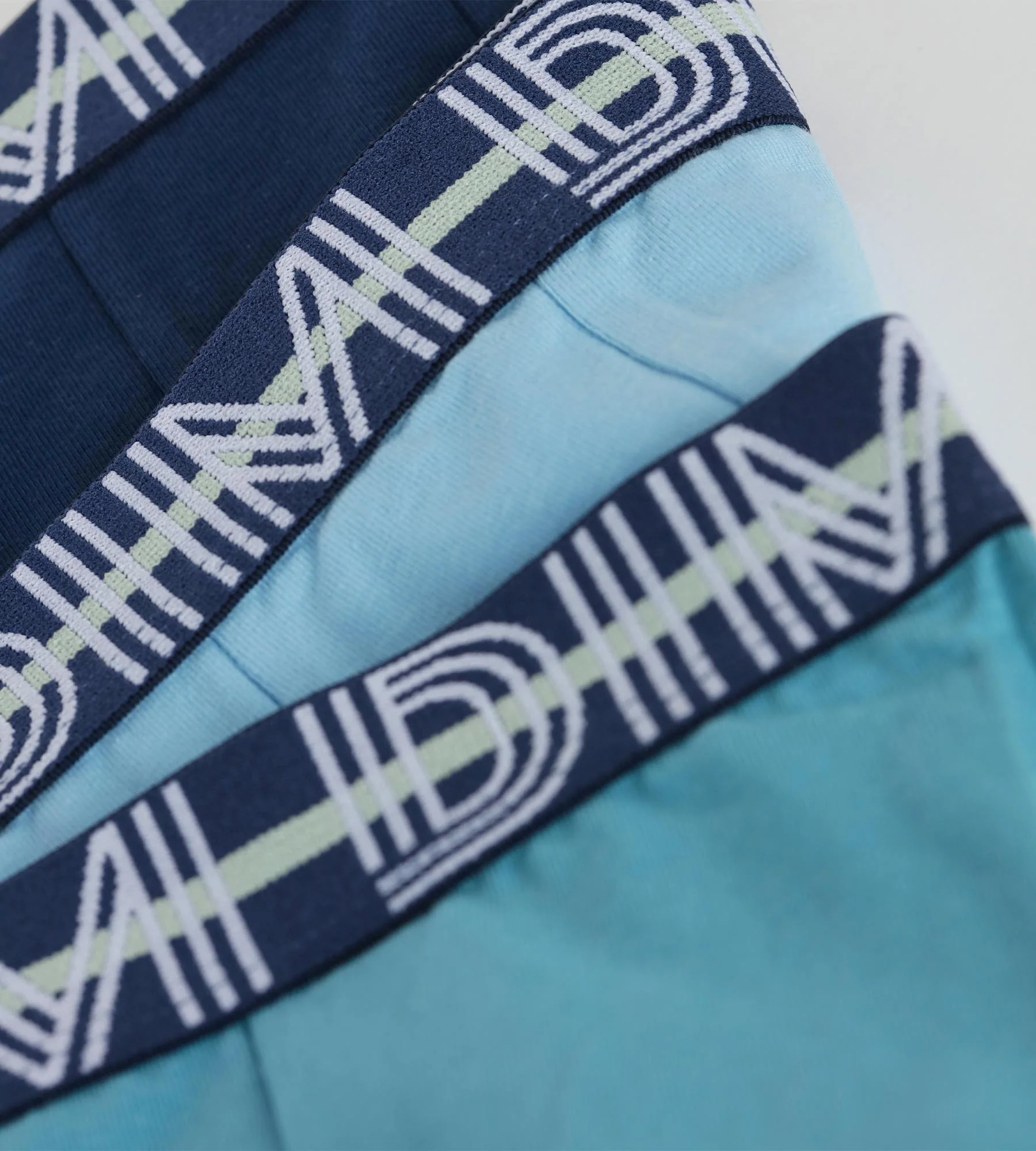 Lot de 3 boxers garçon coton stretch ceinture contrastée Adriatique EcoDim - Image 3