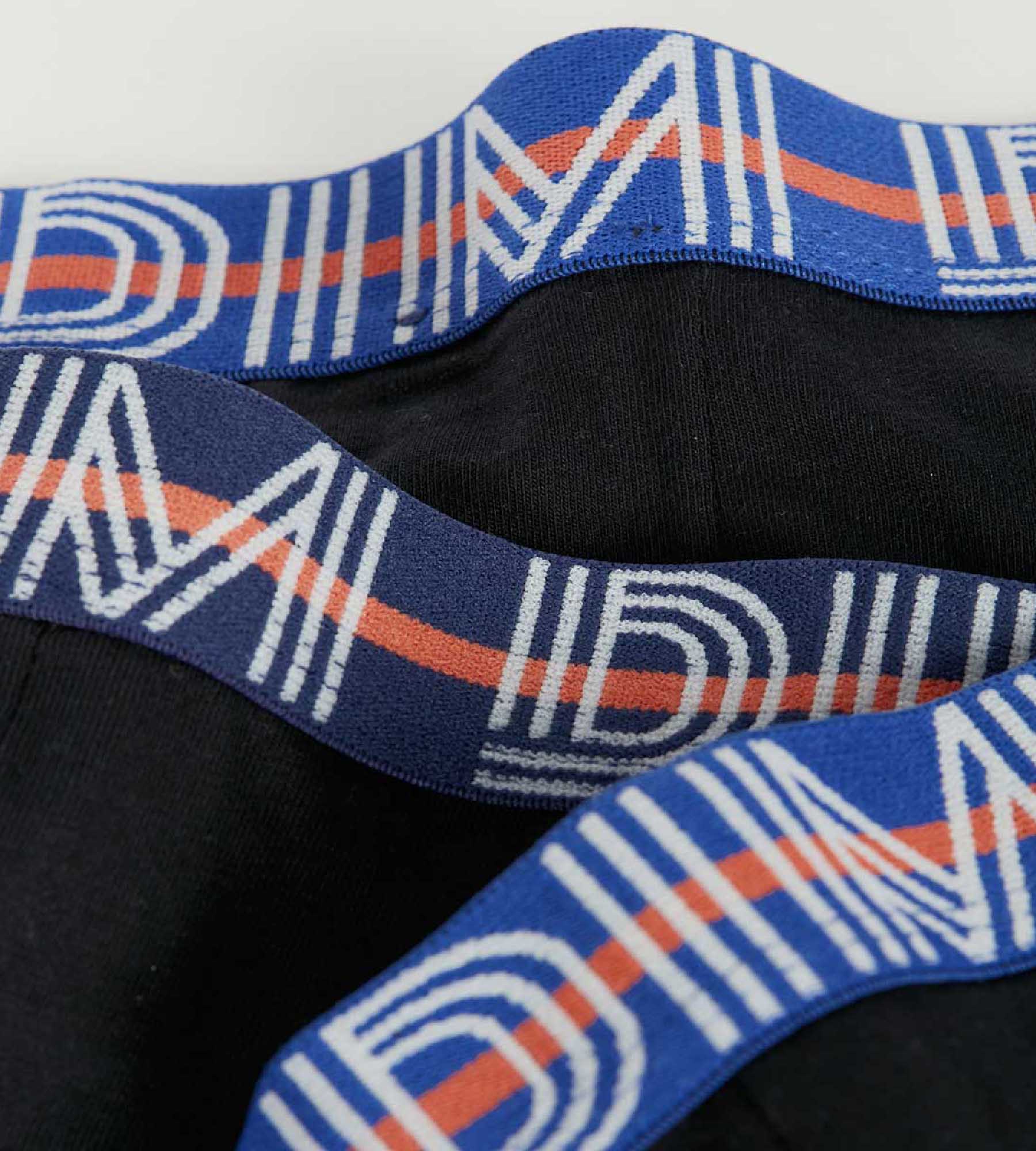 Lot de 3 boxers garçon coton stretch ceinture contrastée Noir EcoDim - Image 3