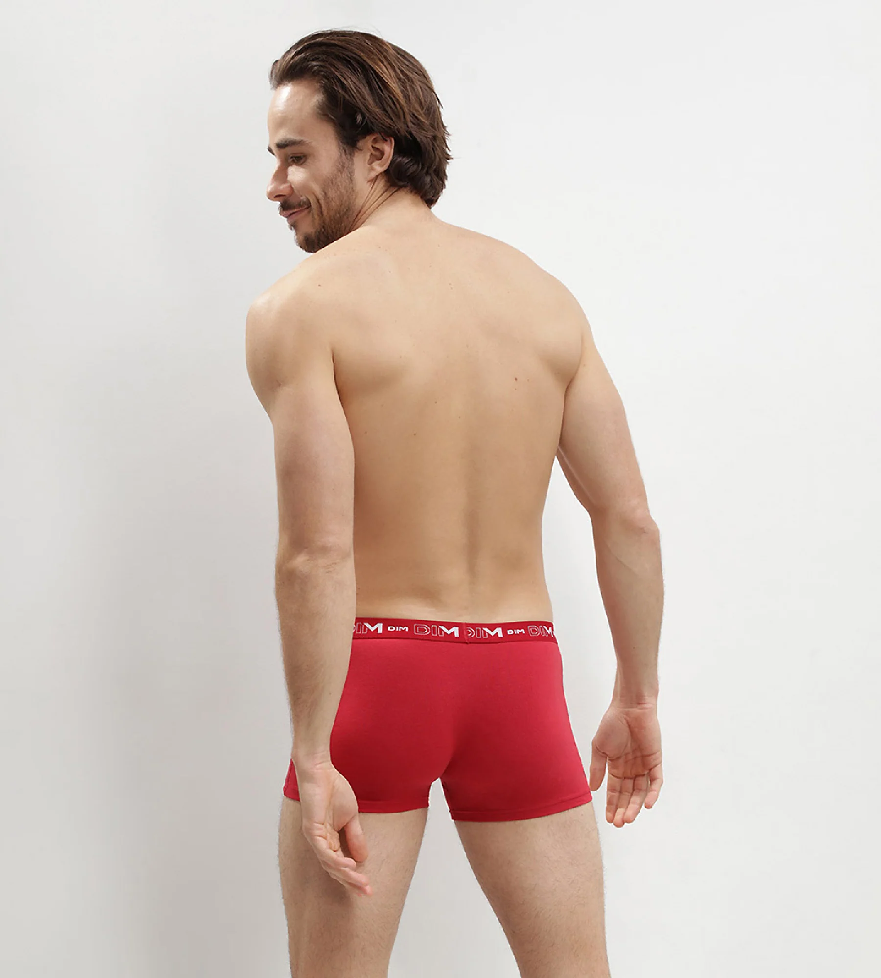 Lot de 3 boxers homme bleu denim rouge topaze acier Coton Stretch - Image 2