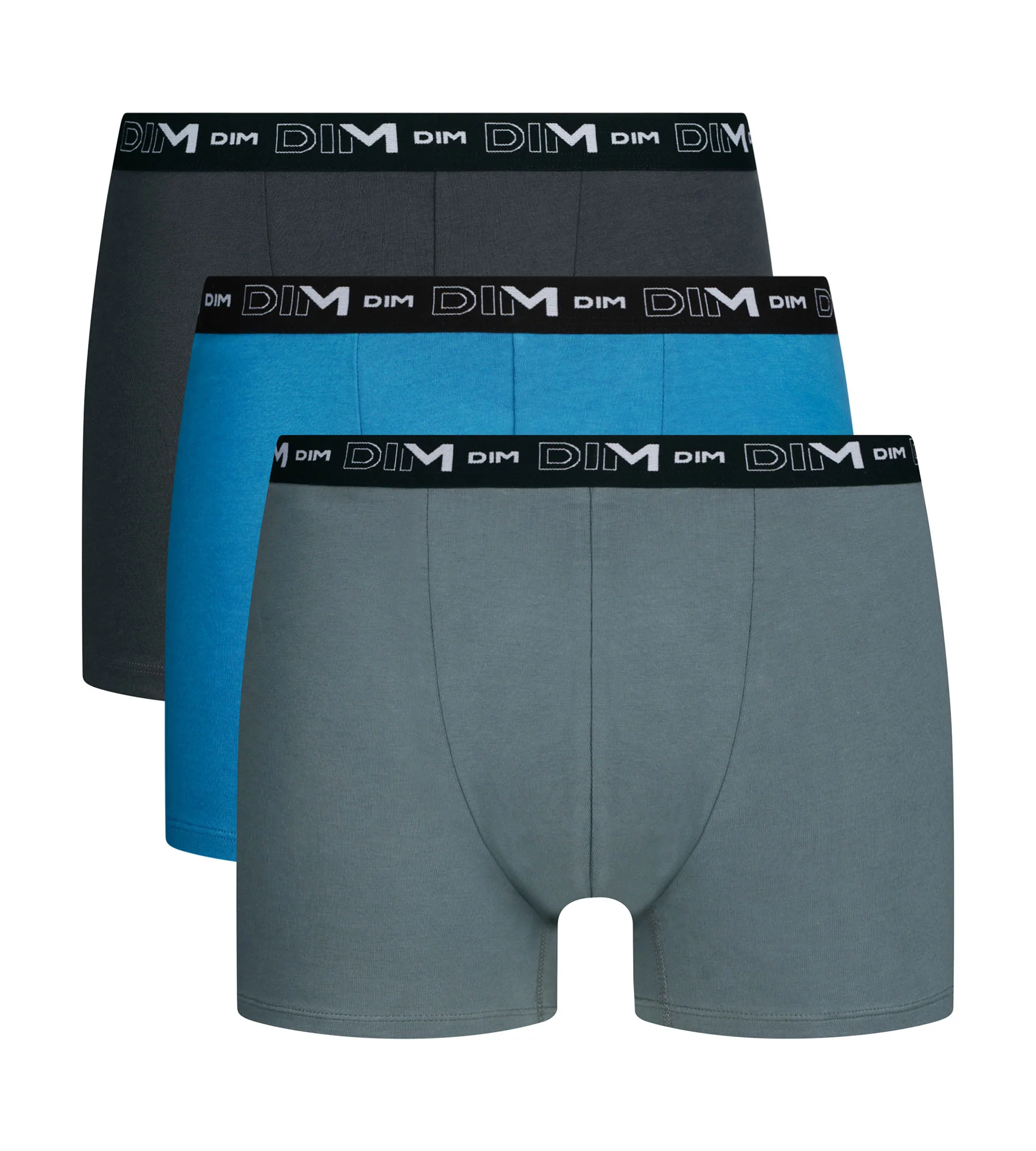 Lot de 3 boxers homme Bleu Elegant Dim Coton Stretch - Image 3