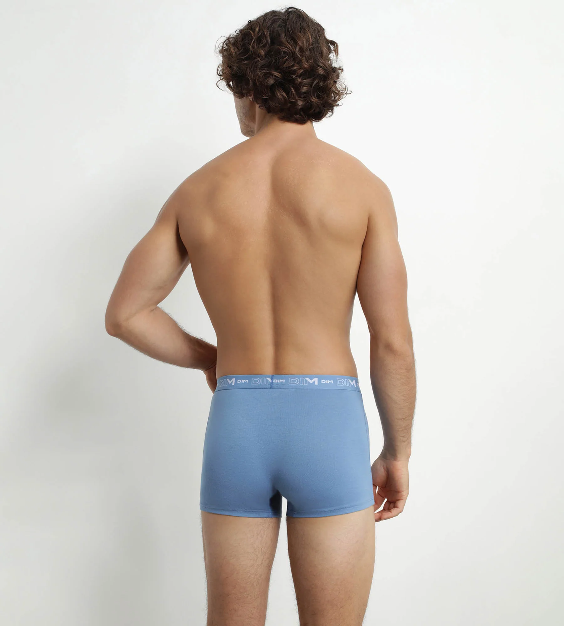 Lot de 3 boxers homme Bleu Riviera Denim Noir Dim Coton Stretch - Image 2