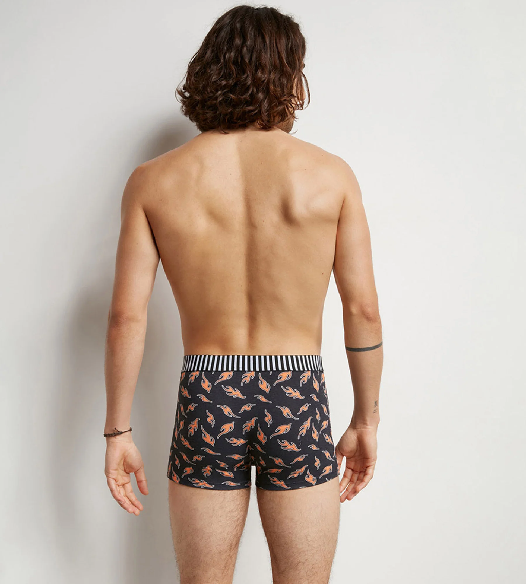 Lot de 3 boxers homme coton stretch motifs marbre et flammes Dim Vibes - Image 4