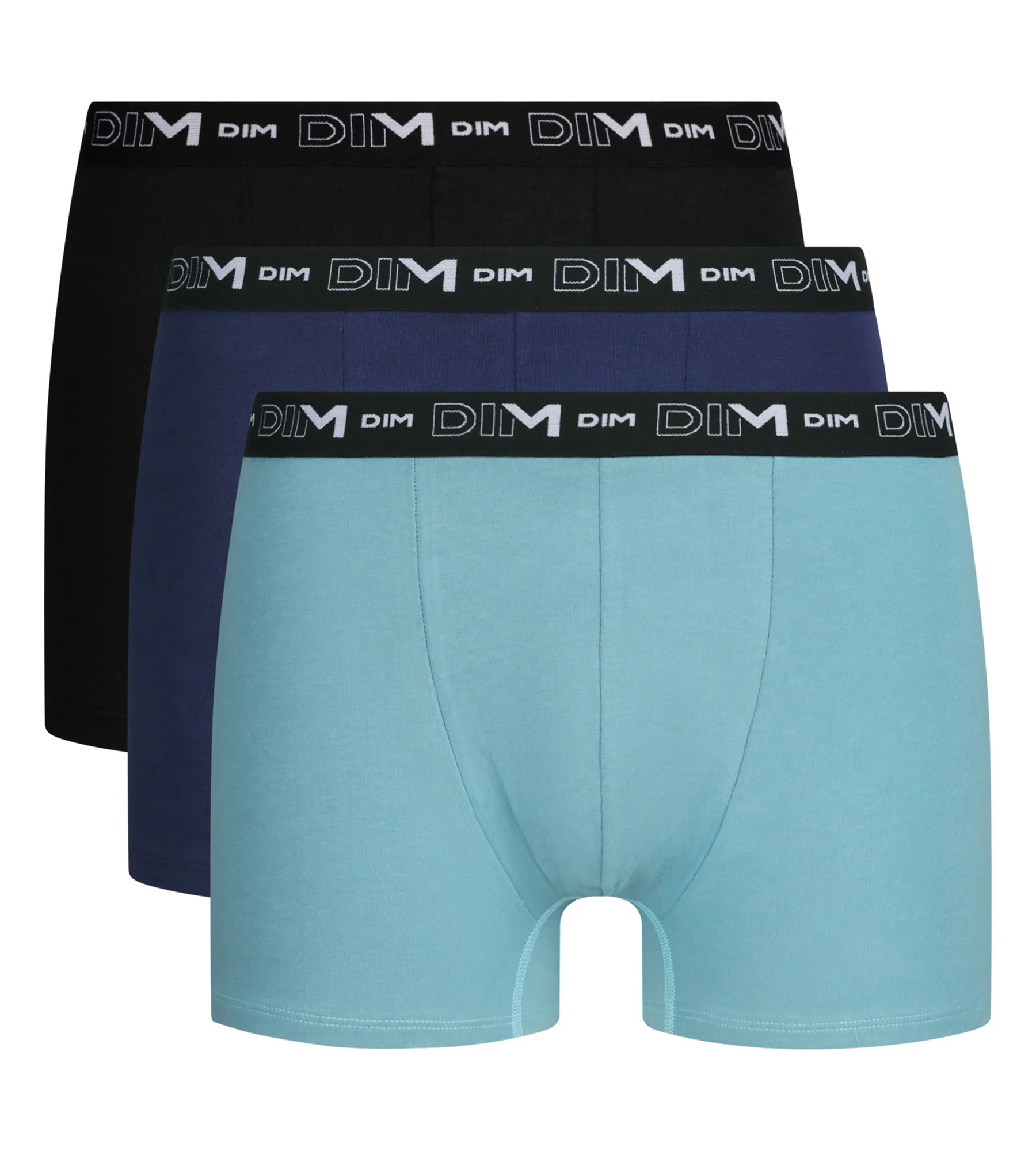 Lot de 3 boxers homme Intemporel Bleu Ciel Dim Coton Stretch - Image 3