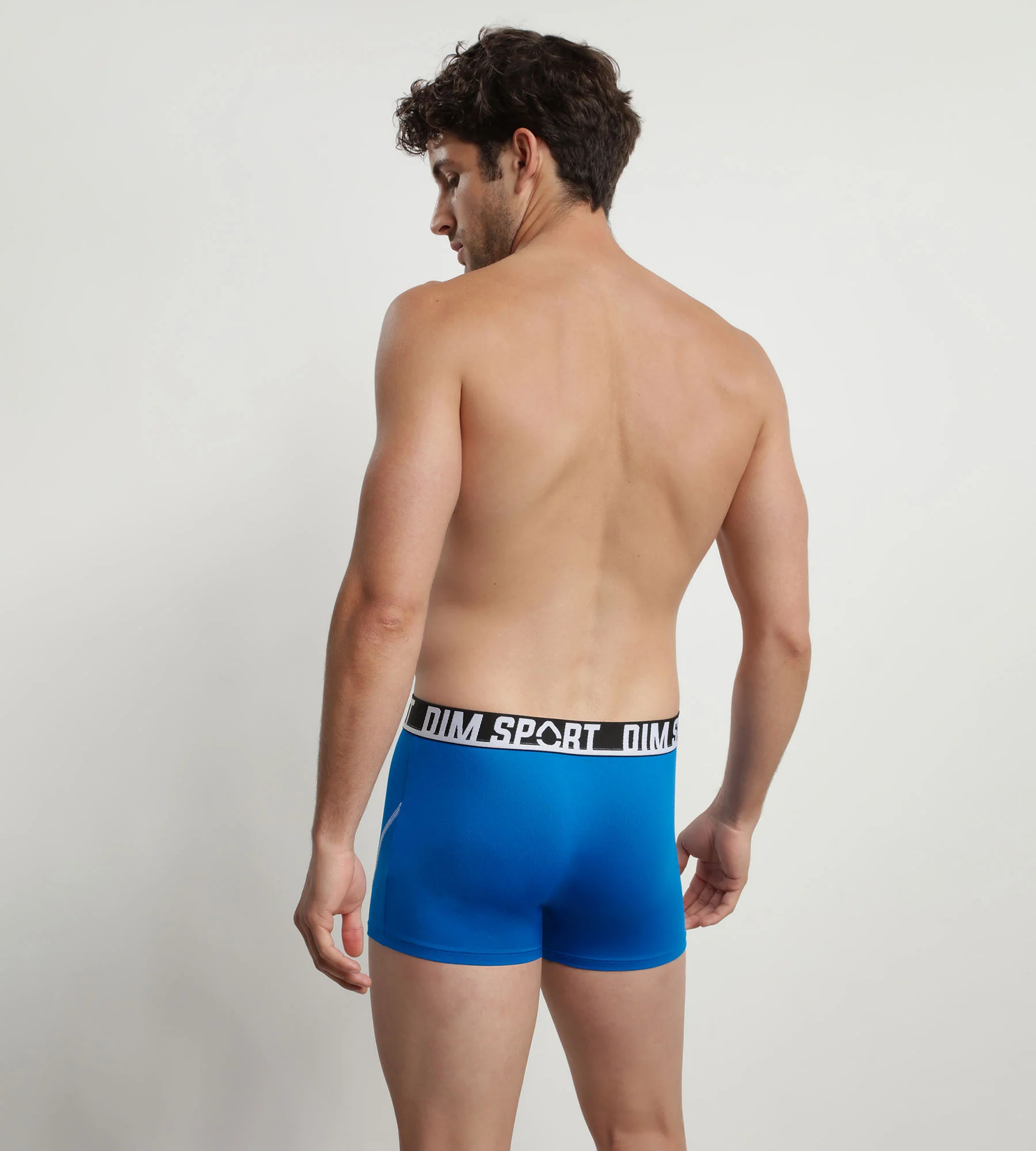 Lot de 3 boxers homme microfibre thermorégulateur Bleu Dim Sport - Image 2