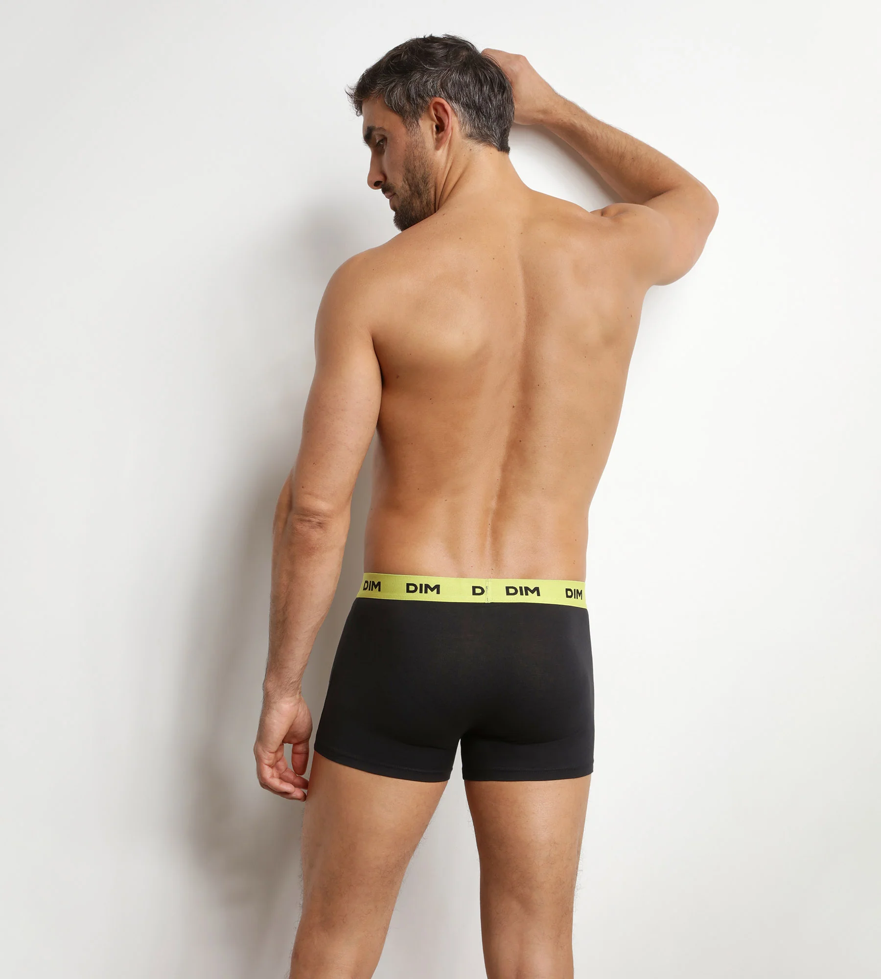 Lot de 3 boxers homme noir ceinture colorée Magenta Mix & Colors - Image 2