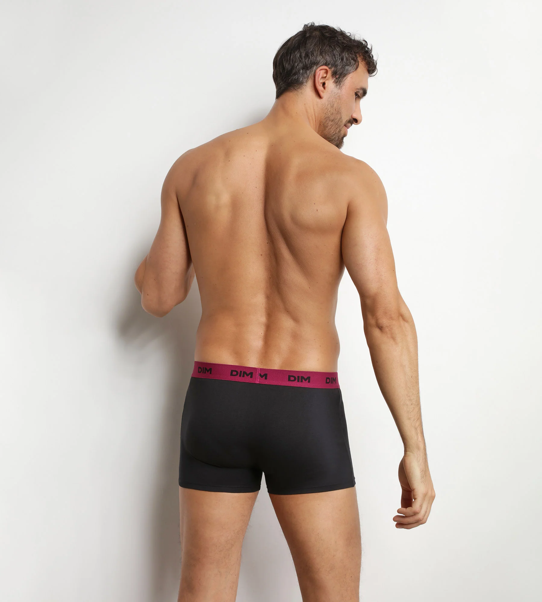 Lot de 3 boxers homme noir ceinture colorée Retro Mix & Colors - Image 2