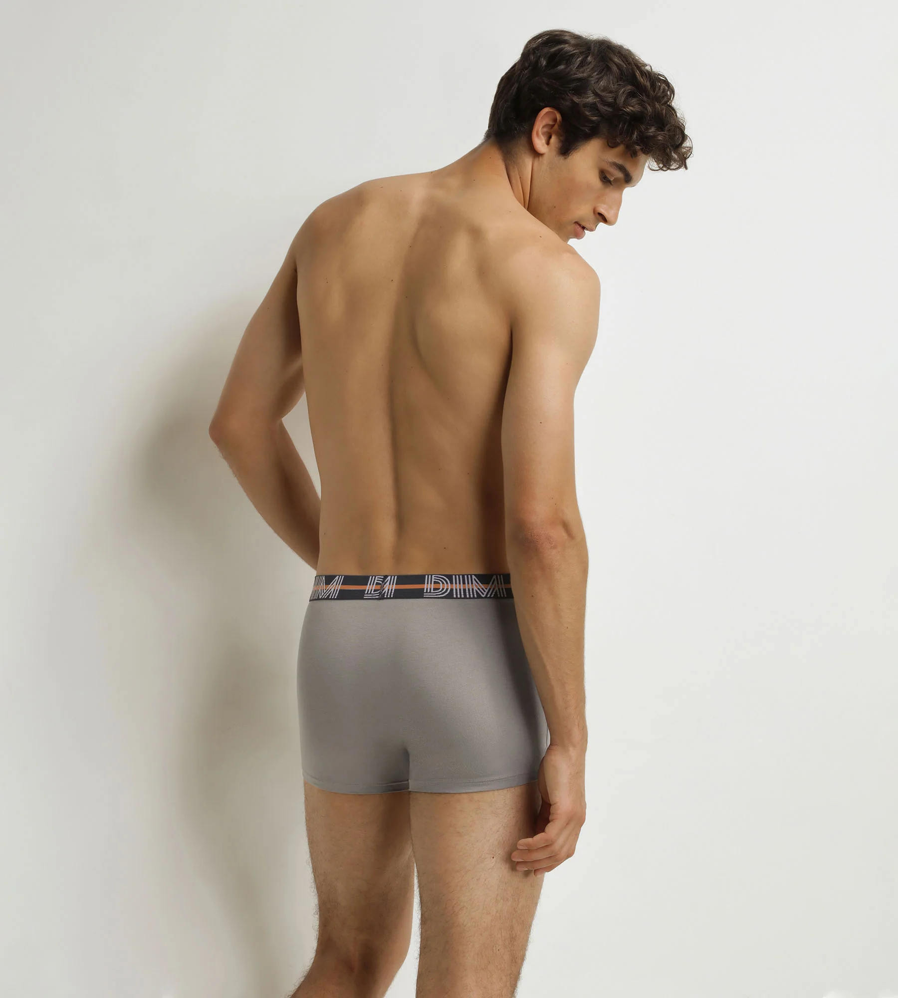 Lot de 3 boxers homme Violet Gris Terre Powerful - Image 2