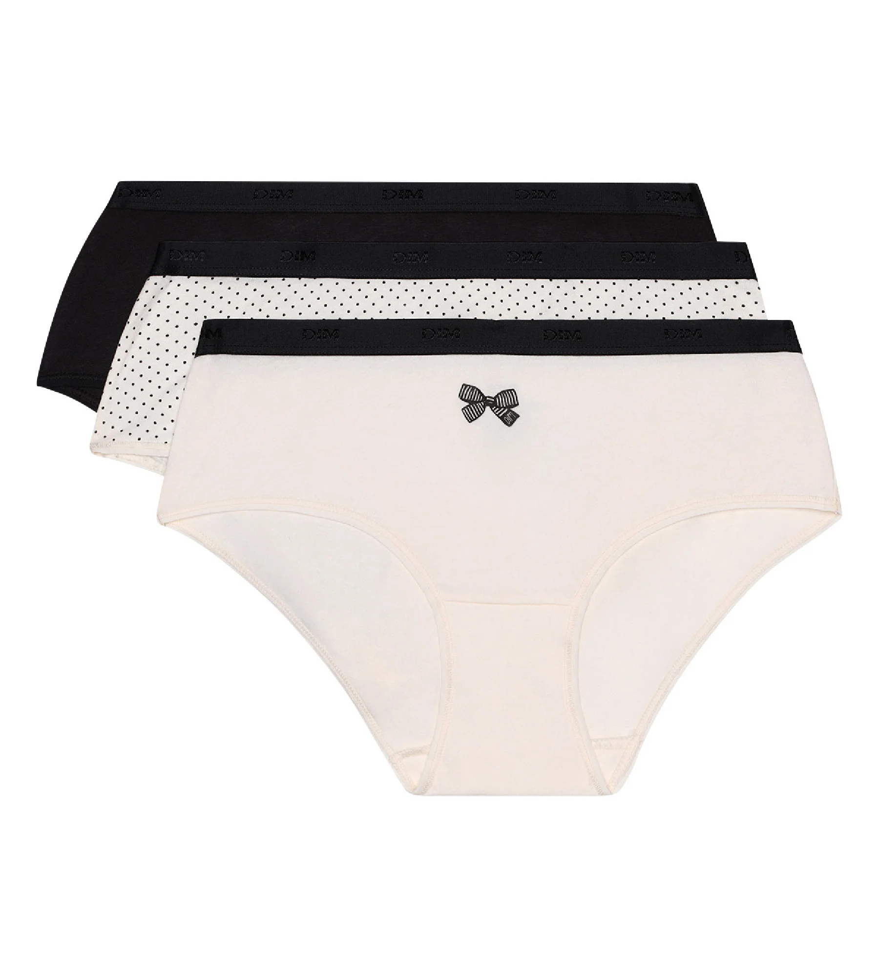 Lot de 3 boxers nœud noir en coton Les Pockets - Image 5