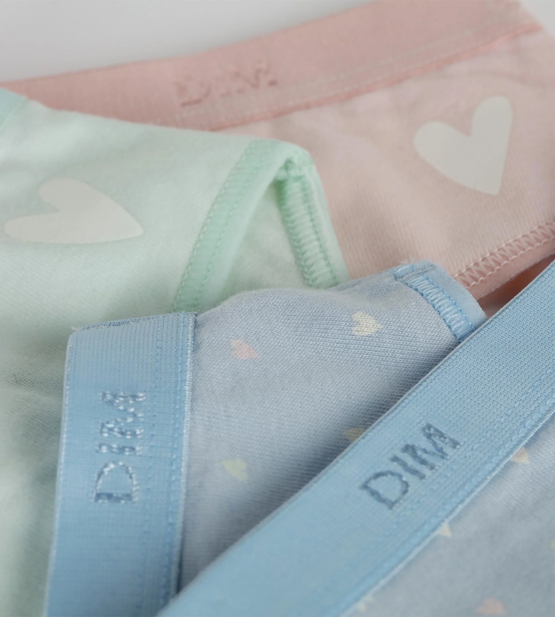 Lot de 3 culottes fille coton stretch Pastel et cœur Les Pockets - Image 3