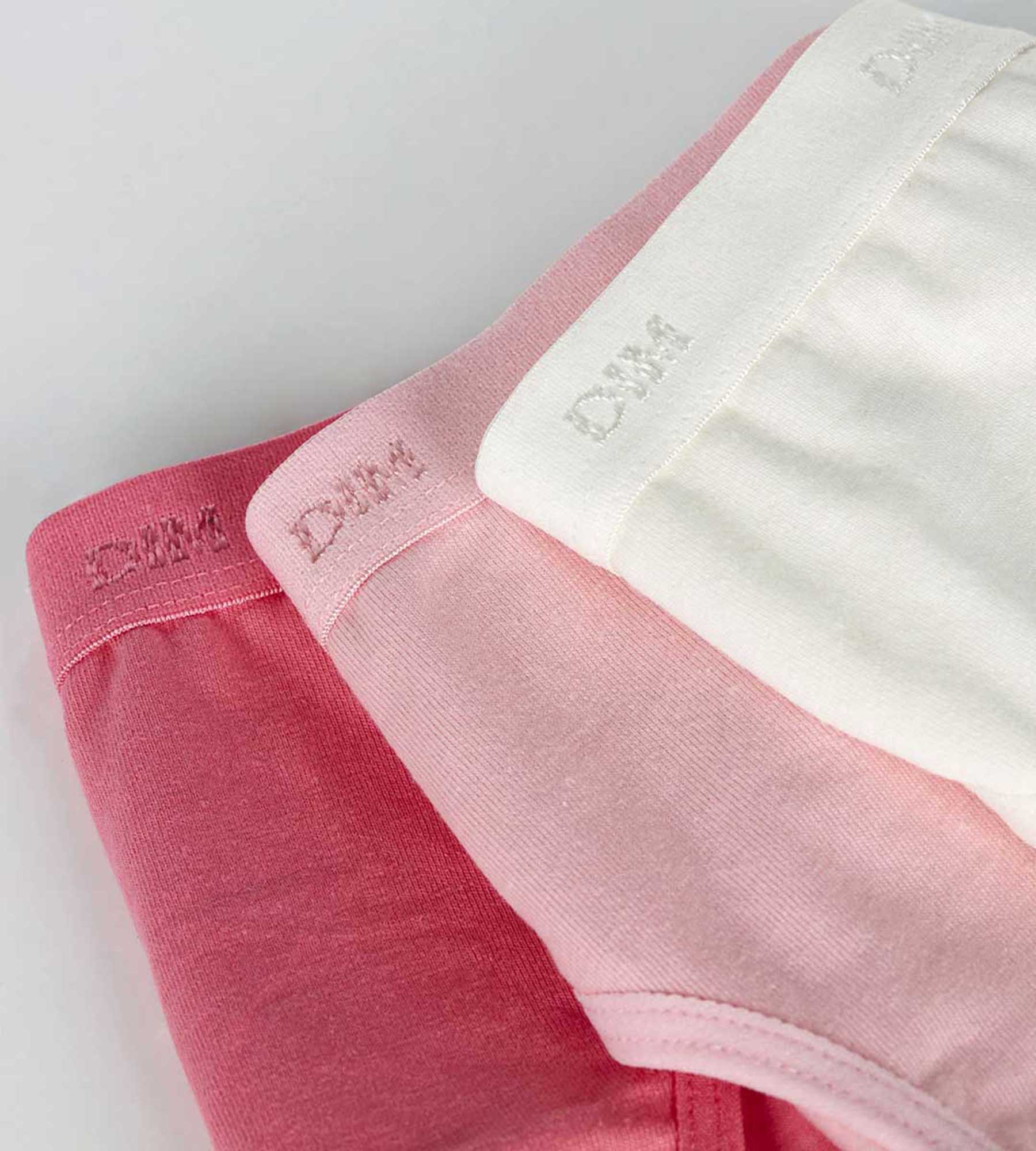 Lot de 3 culottes nacre et roses Les Pockets DIM Girl - Image 3