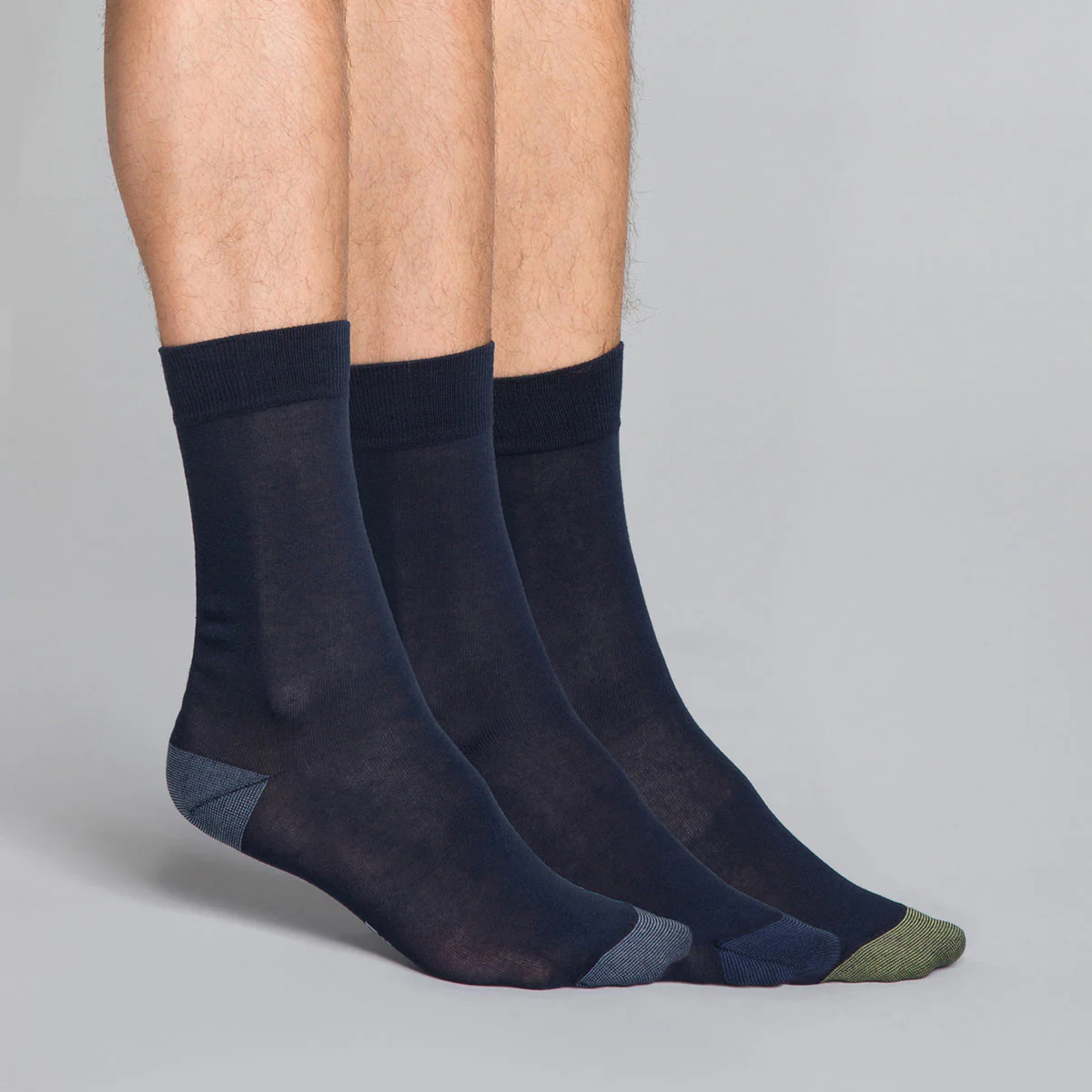 Lot de 3 packs de chaussettes bleu foncé Mix & Match