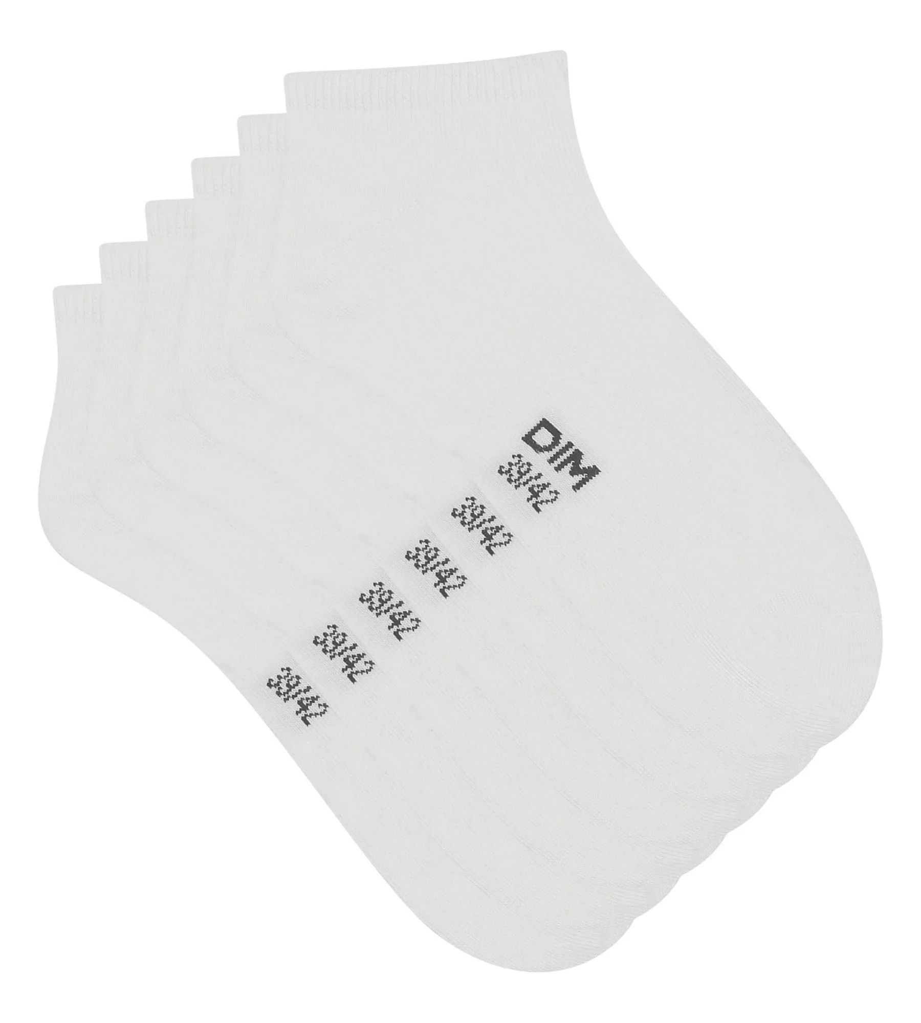 Lot de 3 paires de chaussettes courtes femme Blanc Dim Coton - Image 2