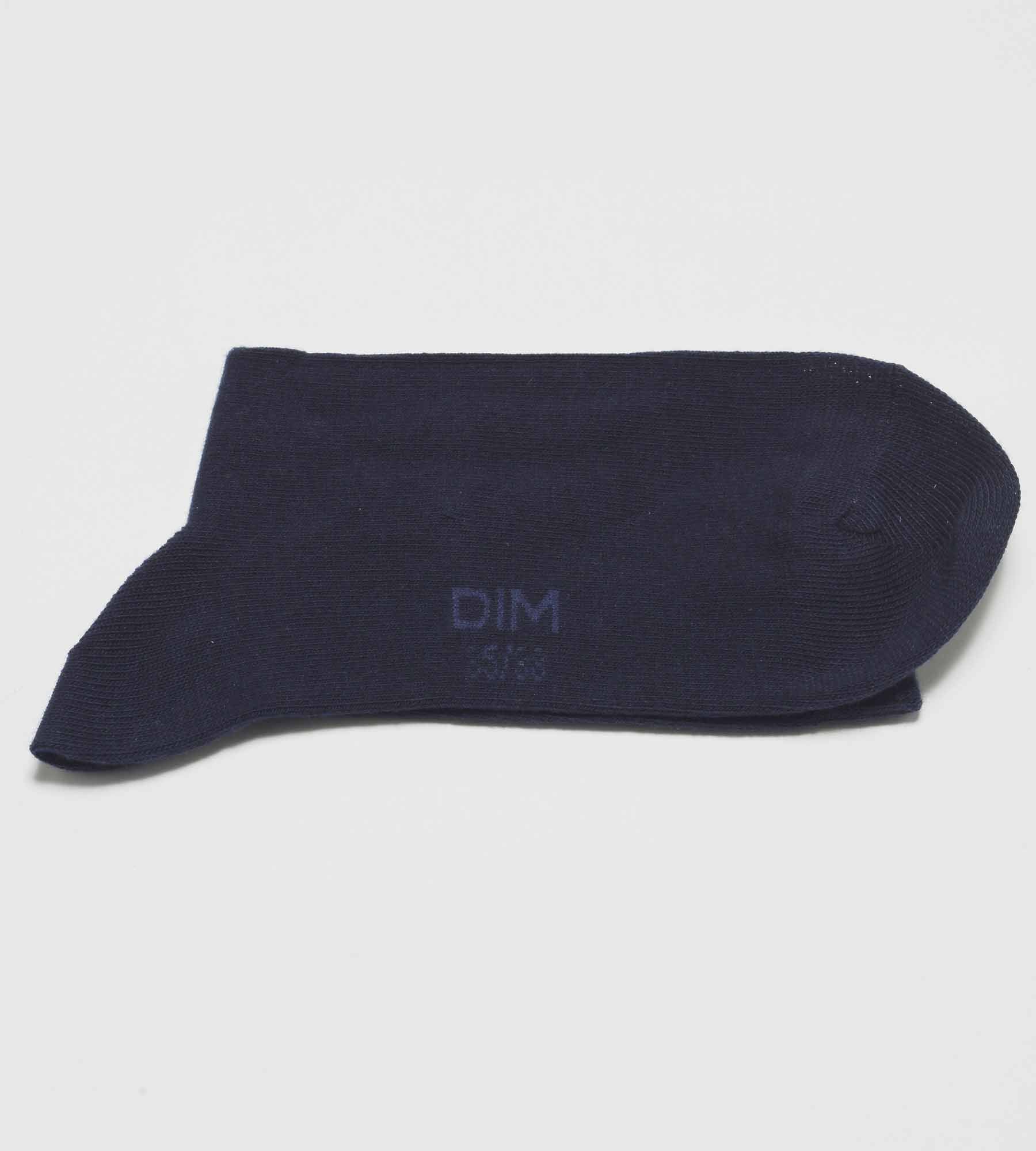 Lot de 3 paires de chaussettes femme Bleu Marine en coton Dim - Image 3