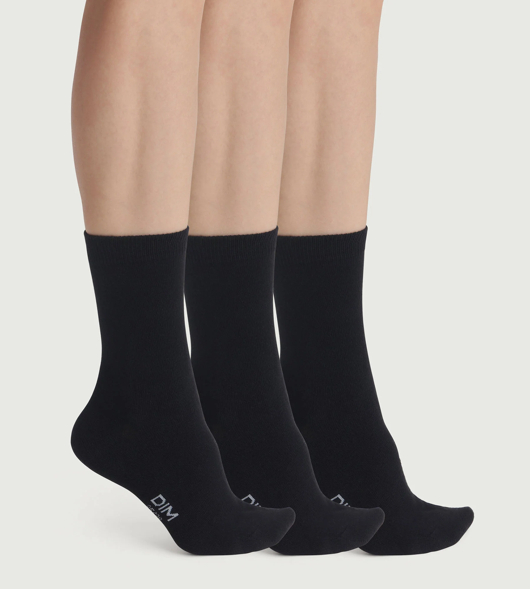 Lot de 3 paires de chaussettes femme Noir Coton Nice Price
