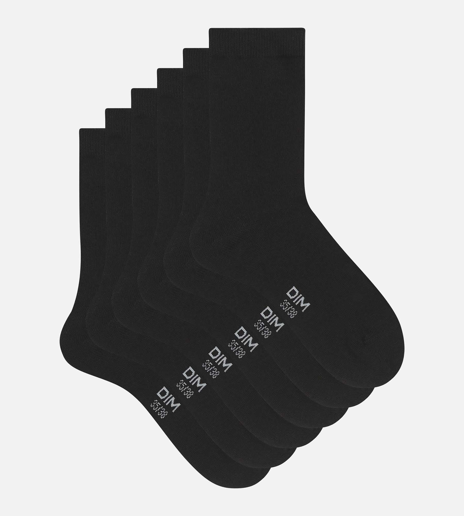 Lot de 3 paires de chaussettes femme Noir Coton Nice Price - Image 2