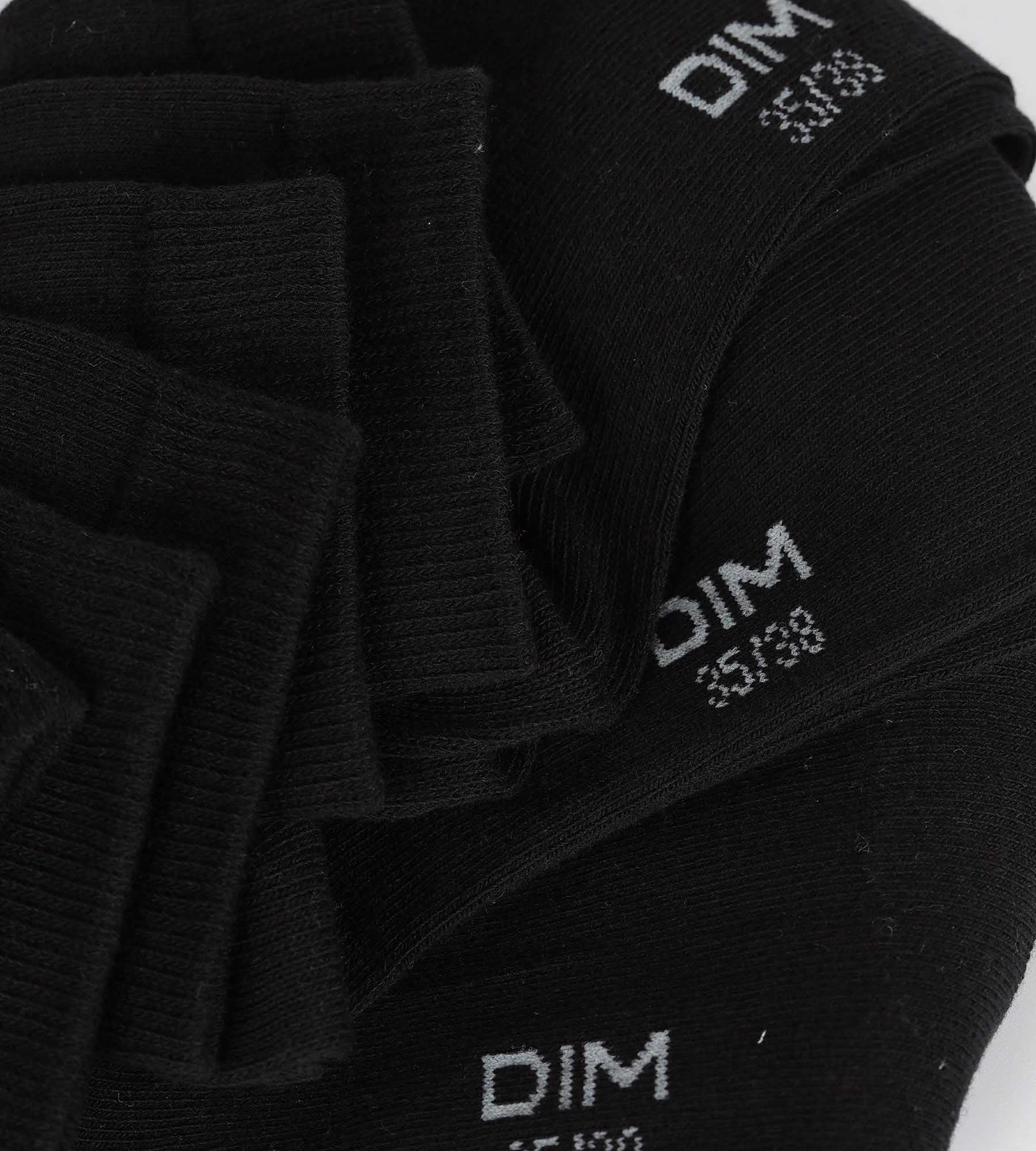 Lot de 3 paires de chaussettes femme Noir Coton Nice Price - Image 3