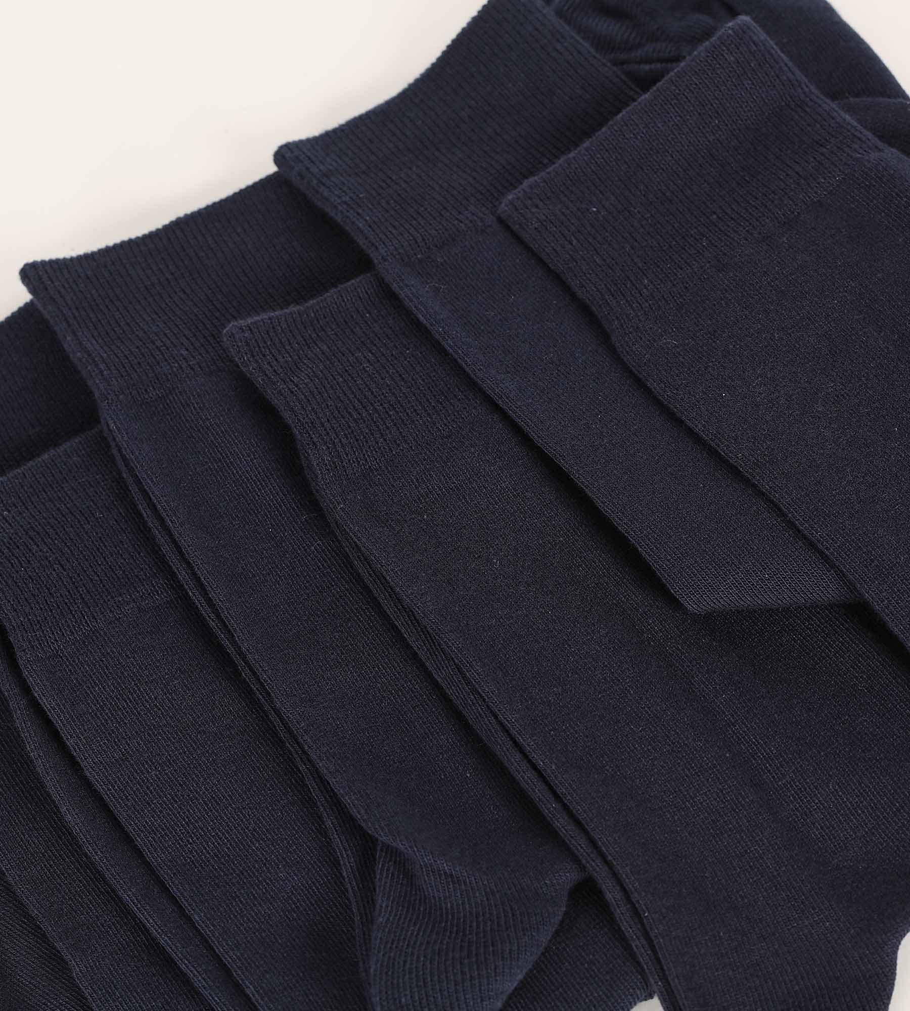 Lot de 3 paires de chaussettes homme Bleu Marine Dim Coton - Image 3