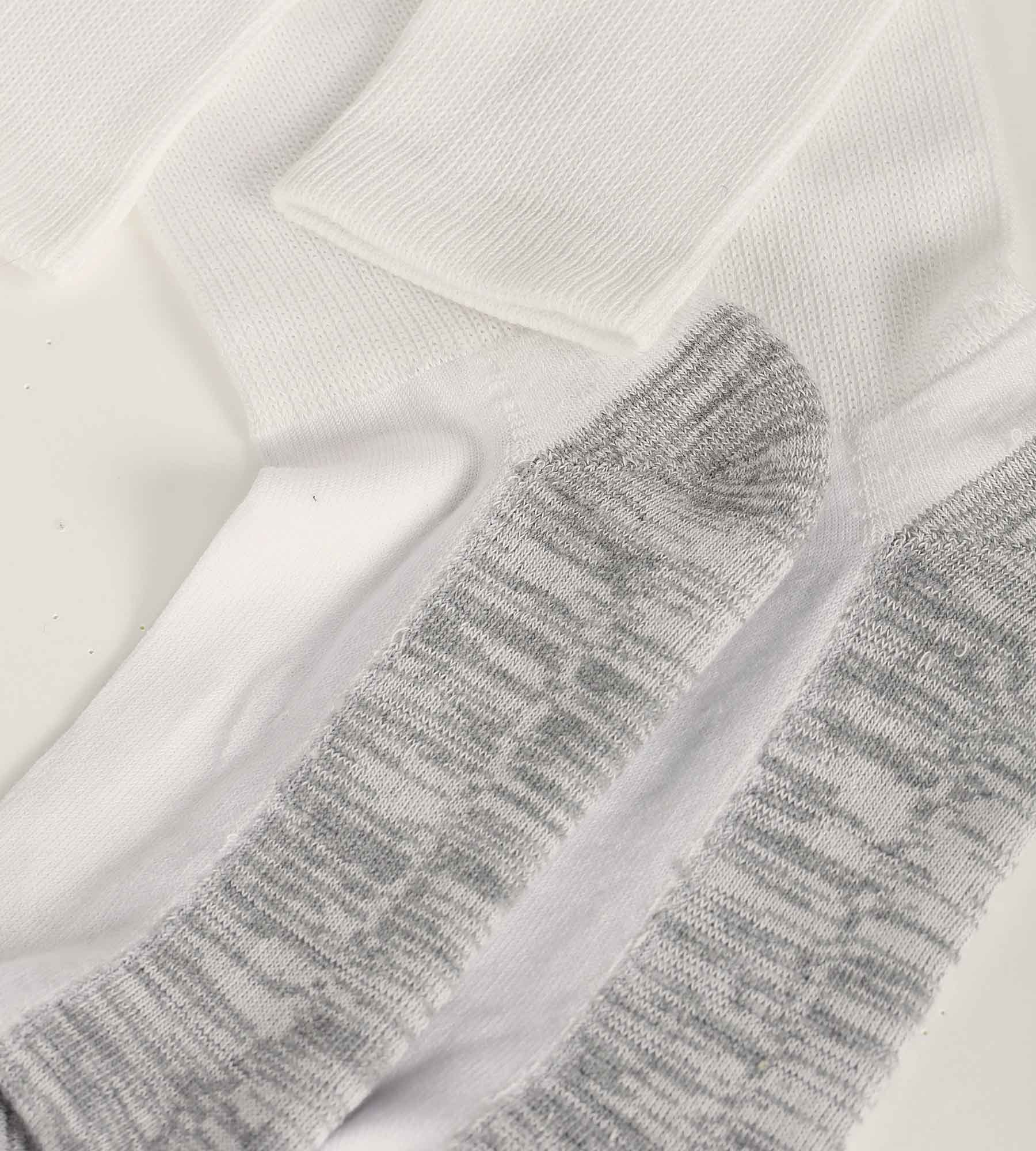 Lot de 3 paires de chaussettes homme en coton Blanc Gris EcoDim Sport - Image 3