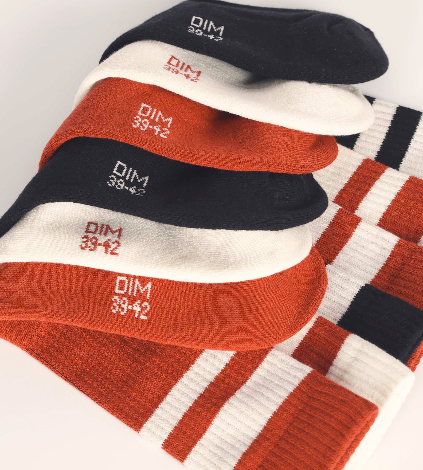 Lot de 3 paires de chaussettes homme en coton Rouge EcoDim Sport - Image 3