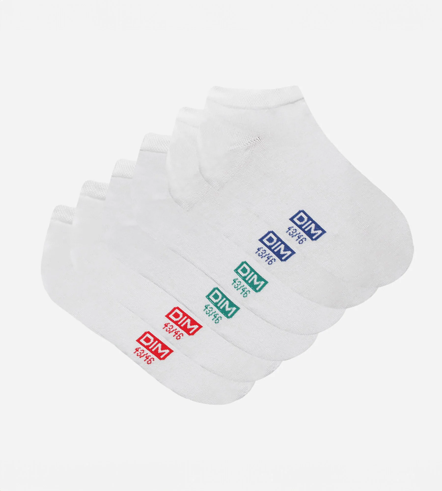 Lot de 3 paires de socquettes blanches en coton Homme - Image 2
