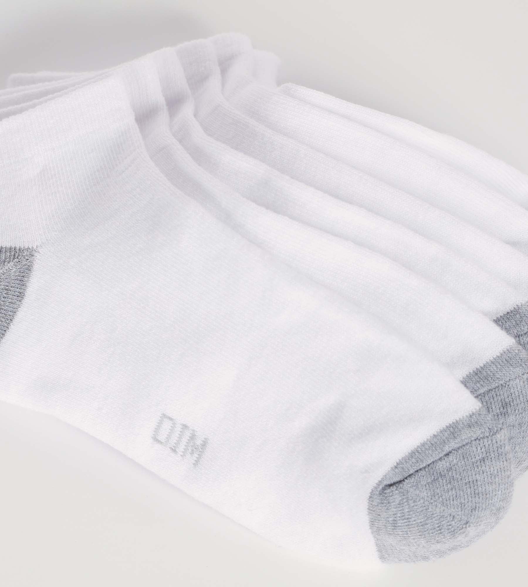 Lot de 3 paires de socquettes femme en coton Blanc Gris EcoDim Sport - Image 3