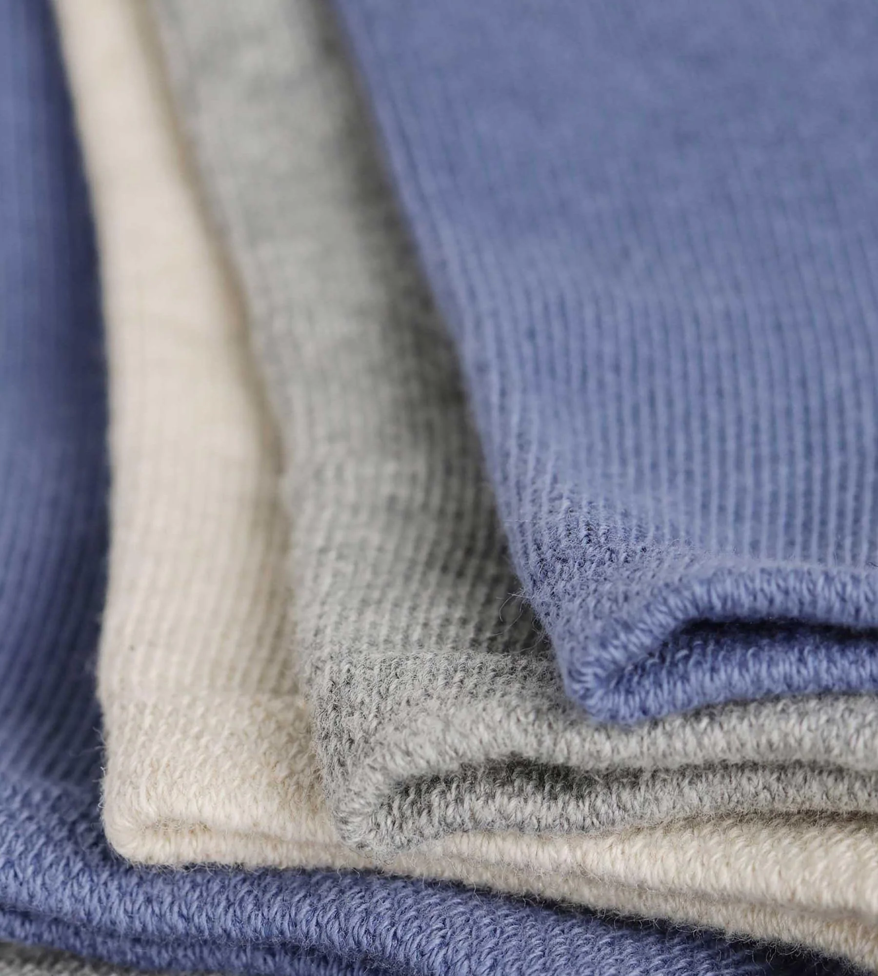 Lot de 3 paires de socquettes homme Bleu Gris Beige Dim Coton - Image 3