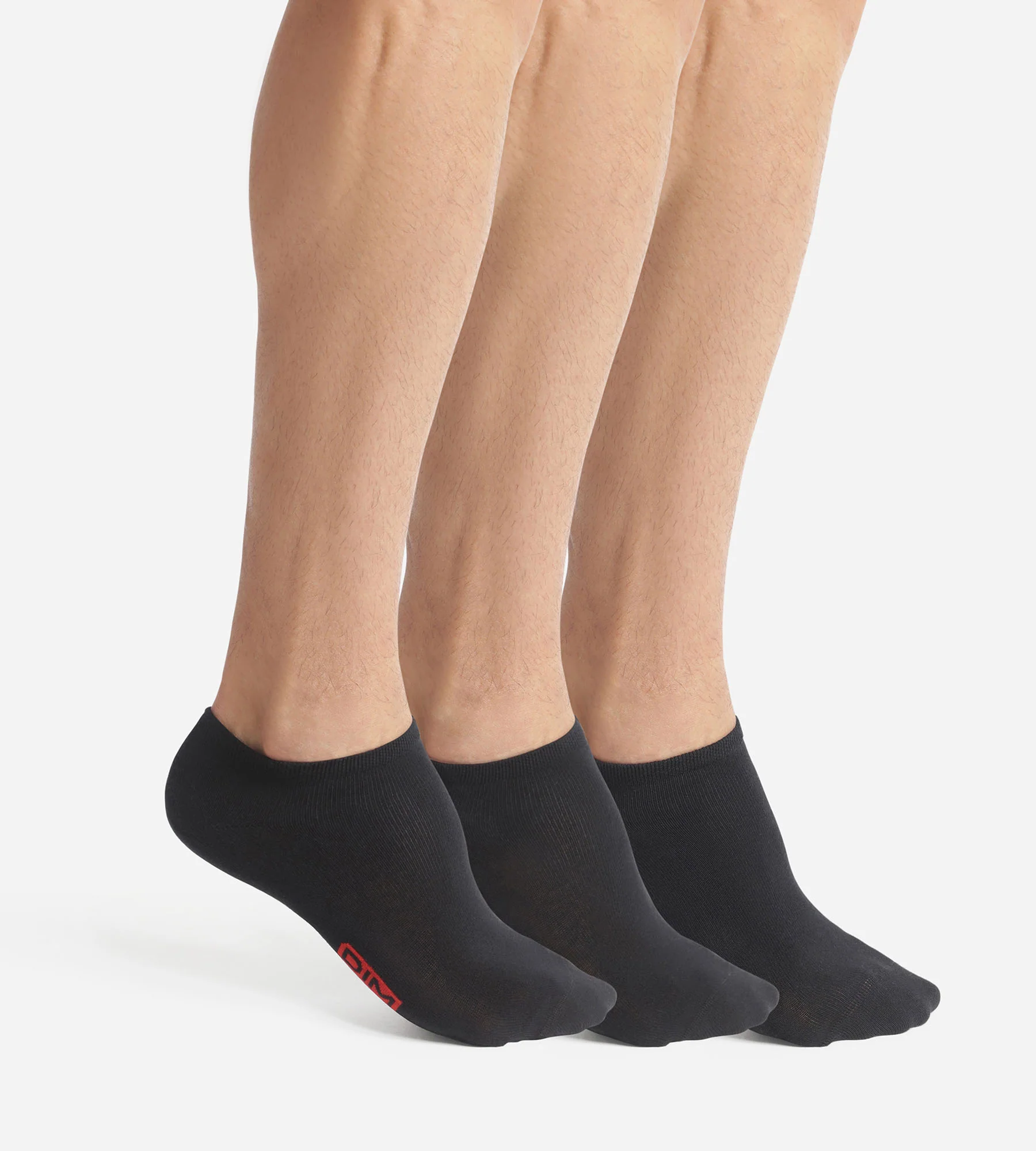 Lot de 3 paires de socquettes homme Noir Dim Coton