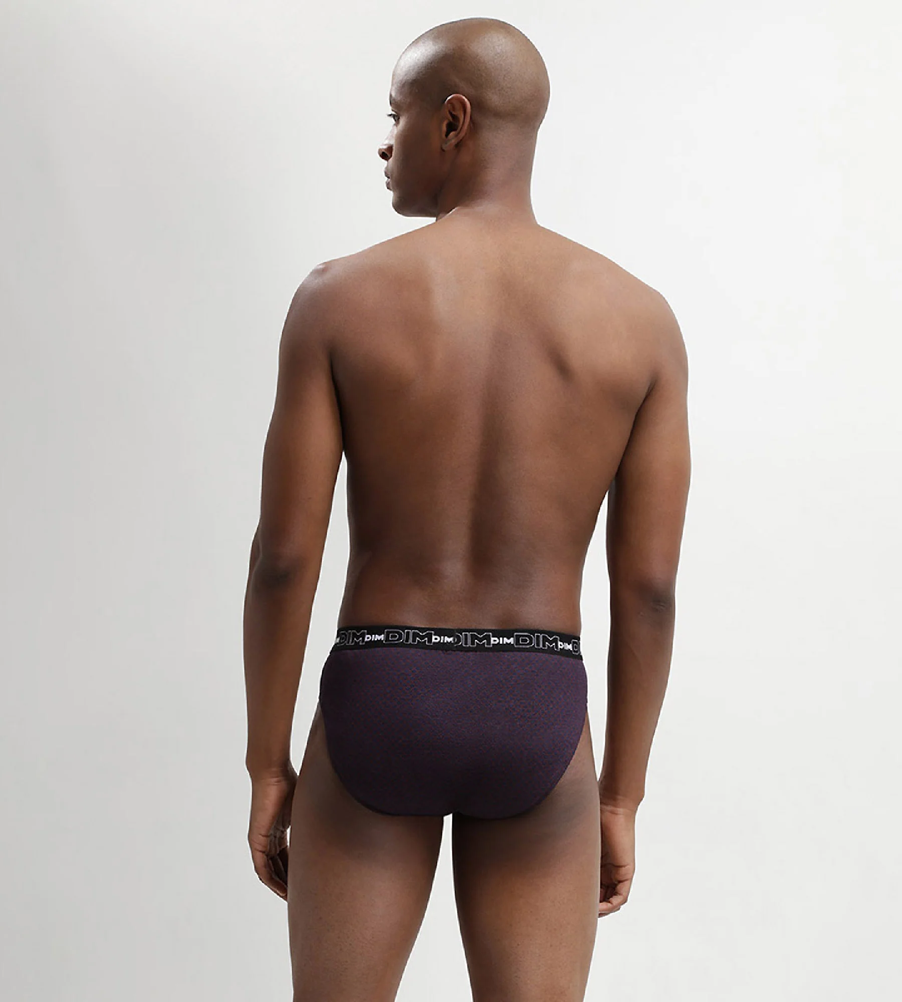 Lot de 3 slip homme en coton avec imprimé pois Noir Dim Coton Print - Image 3