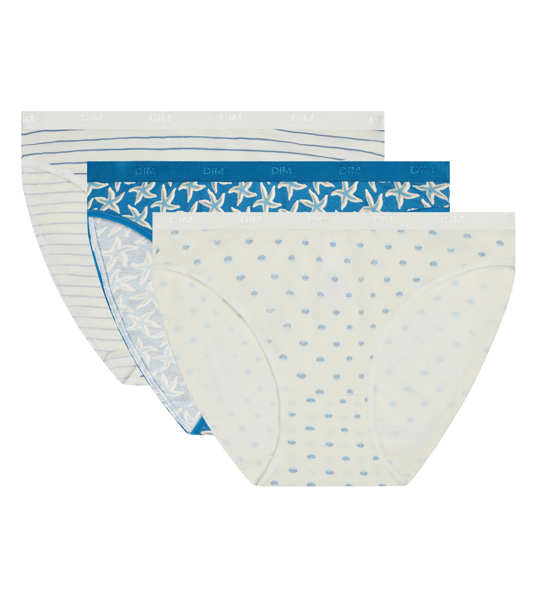 Lot de 3 slips femme coton stretch motif marin Les Pockets - Image 5