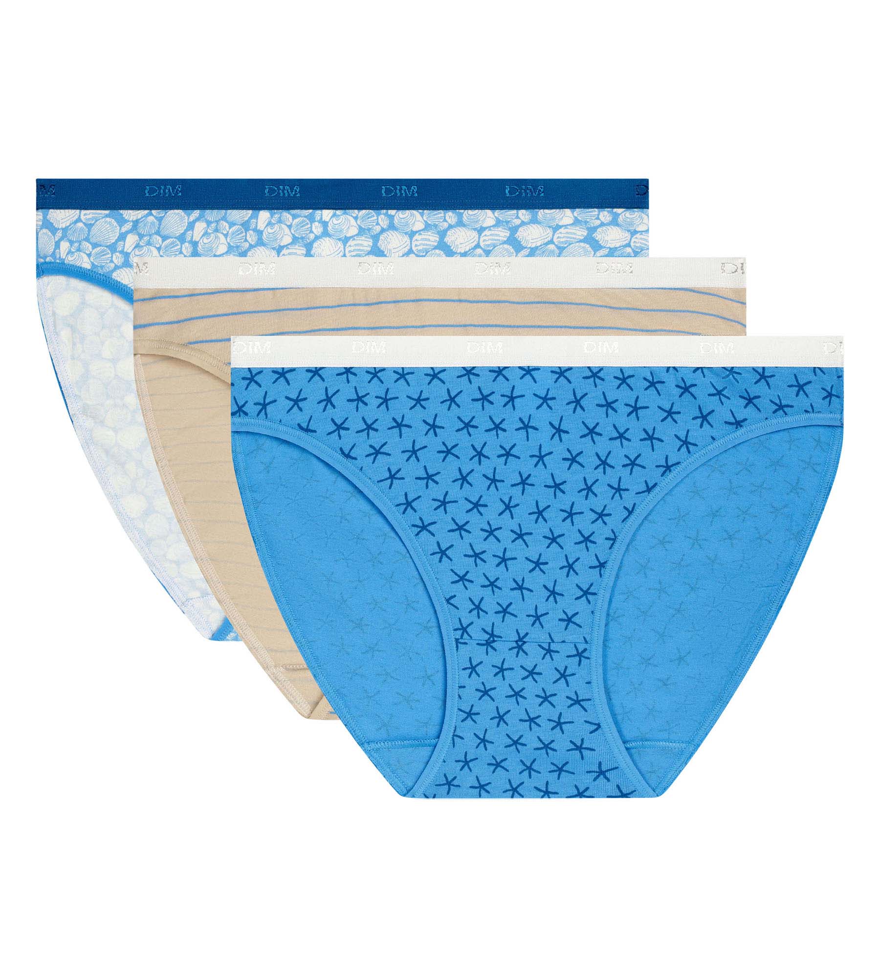 Lot de 3 slips femme coton stretch motif plage Les Pockets - Image 5