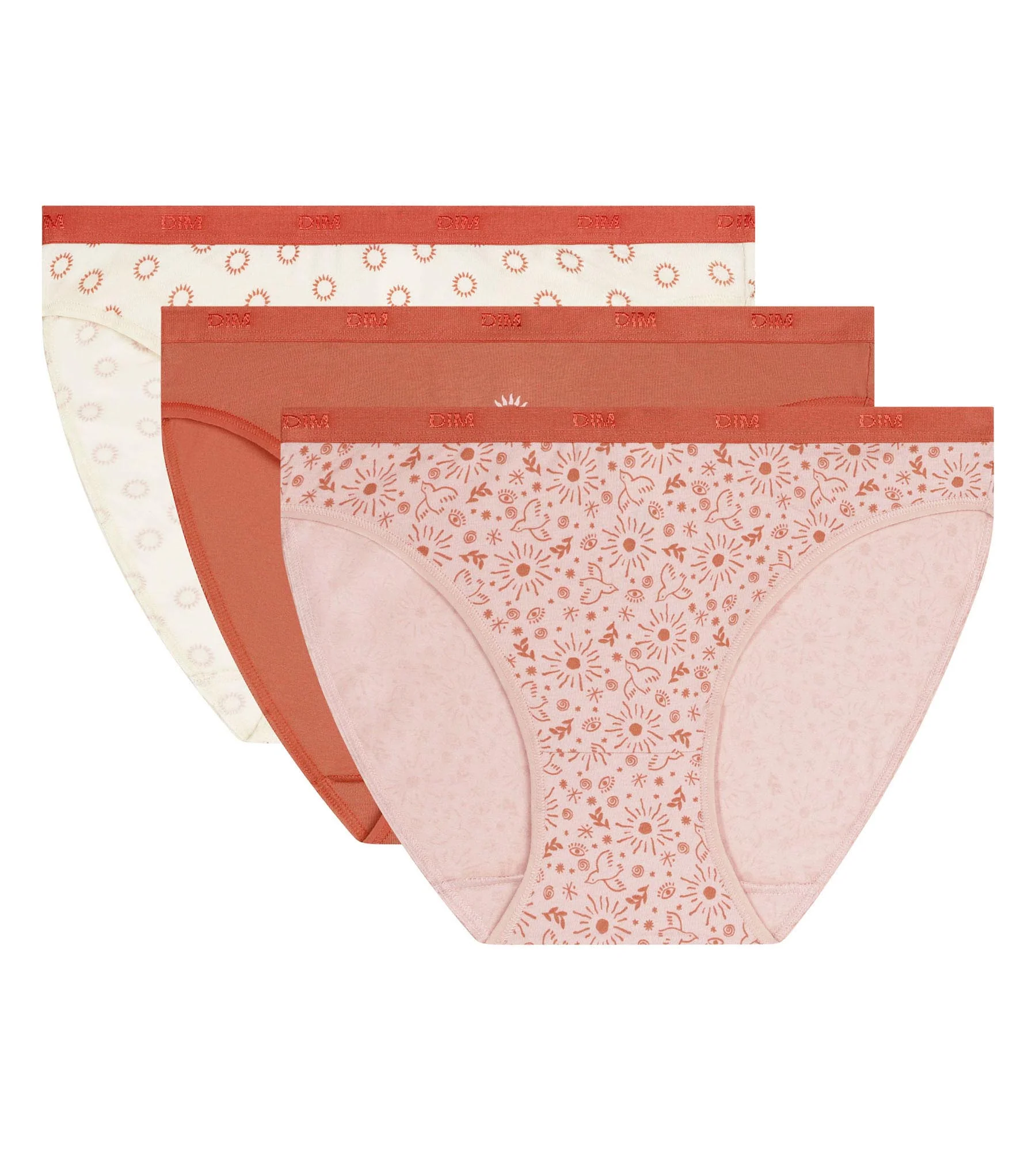 Lot de 3 slips femme coton stretch motif soleil Les Pockets - Image 5