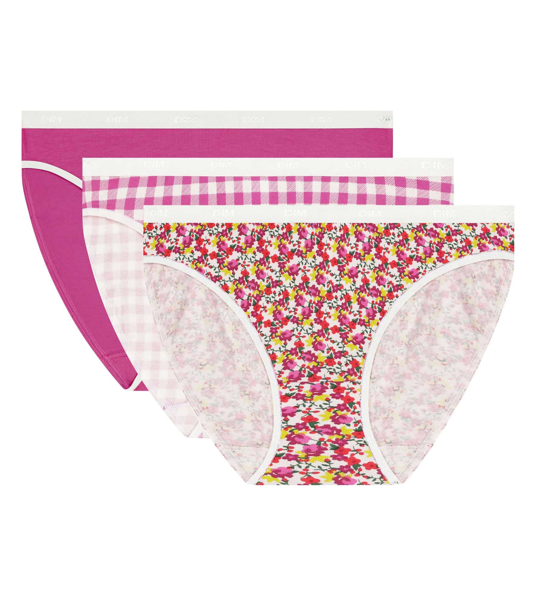 Lot de 3 slips femme coton stretch motif vichy Les Pockets - Image 5