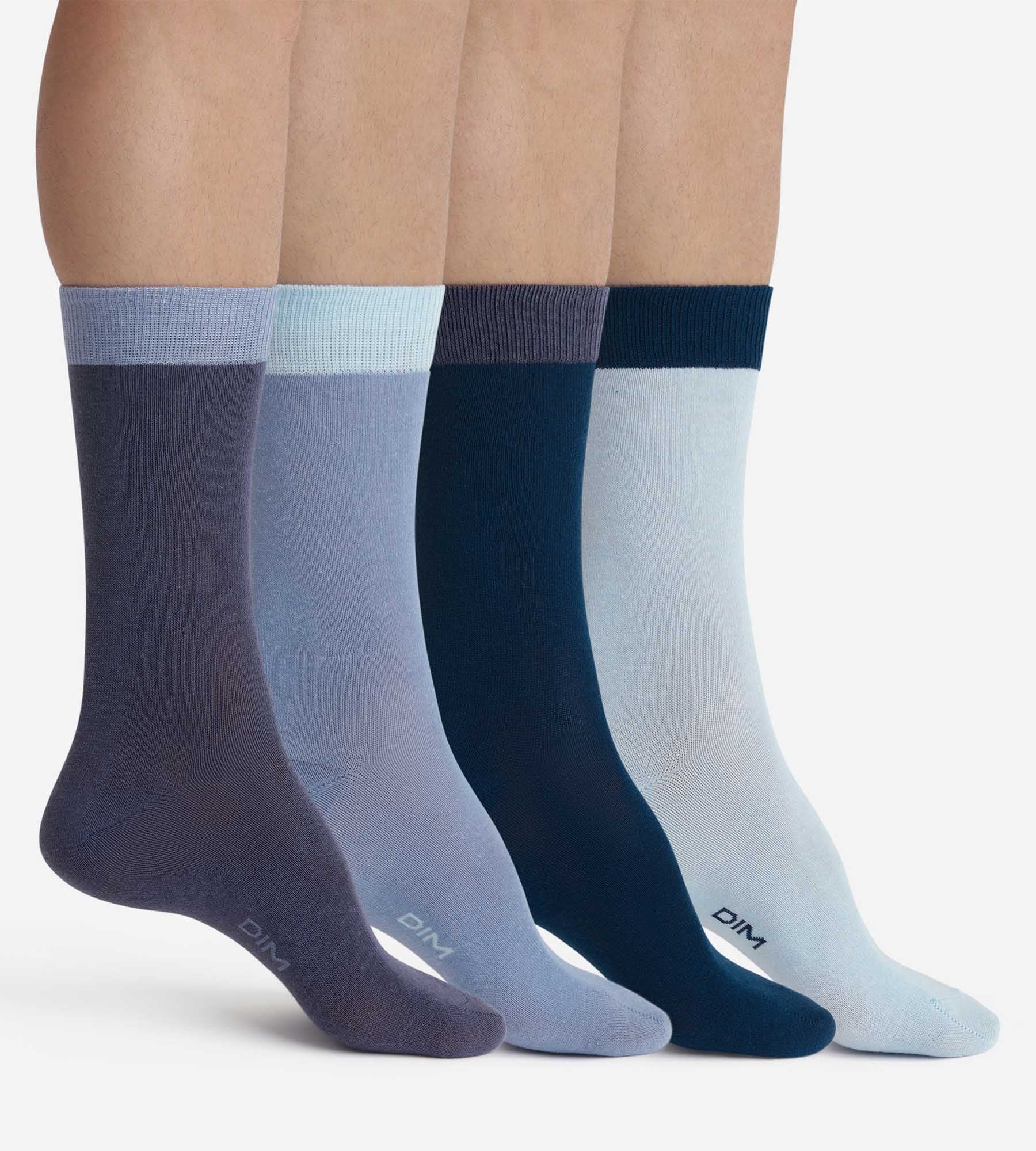Lot de 4 paires de chaussettes homme Bleu EcoDim Mode