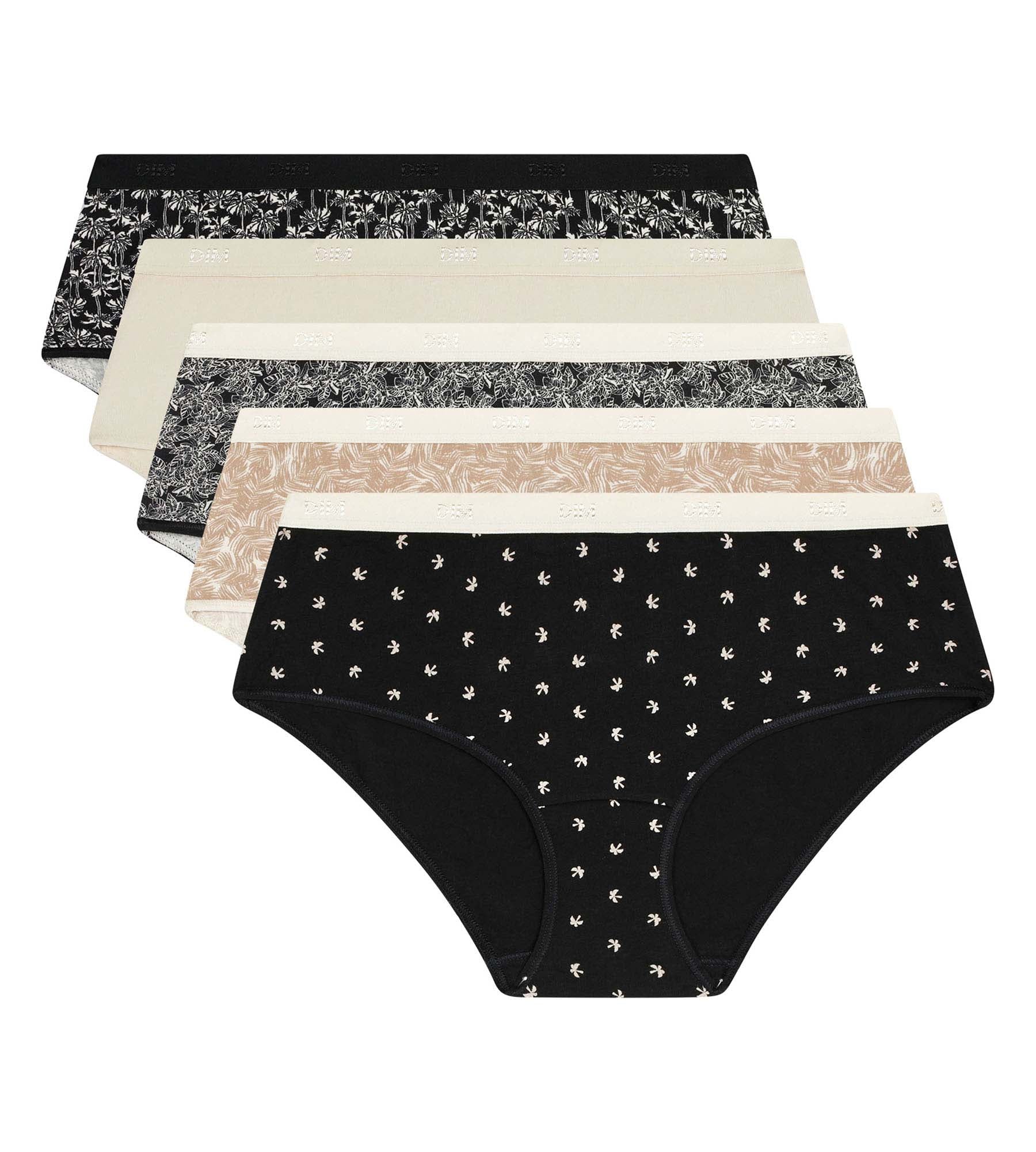 Lot de 5 boxers femme coton stretch motif tropique Les Pockets - Image 5