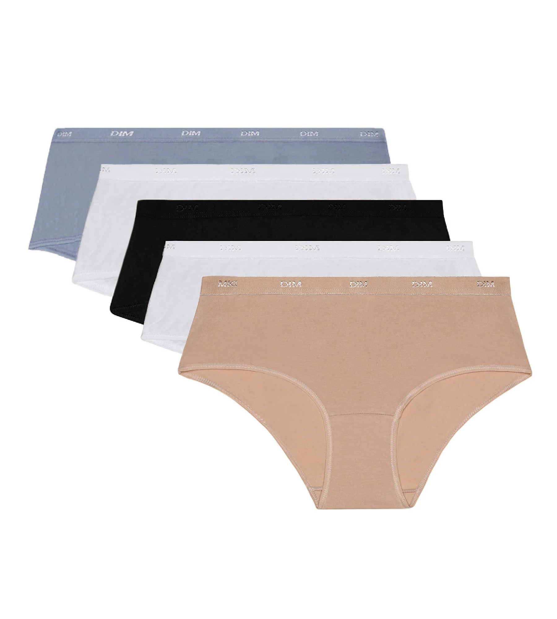 Lot de 5 boxers pour femme en coton stretch Les Pockets Ecodim - Image 5