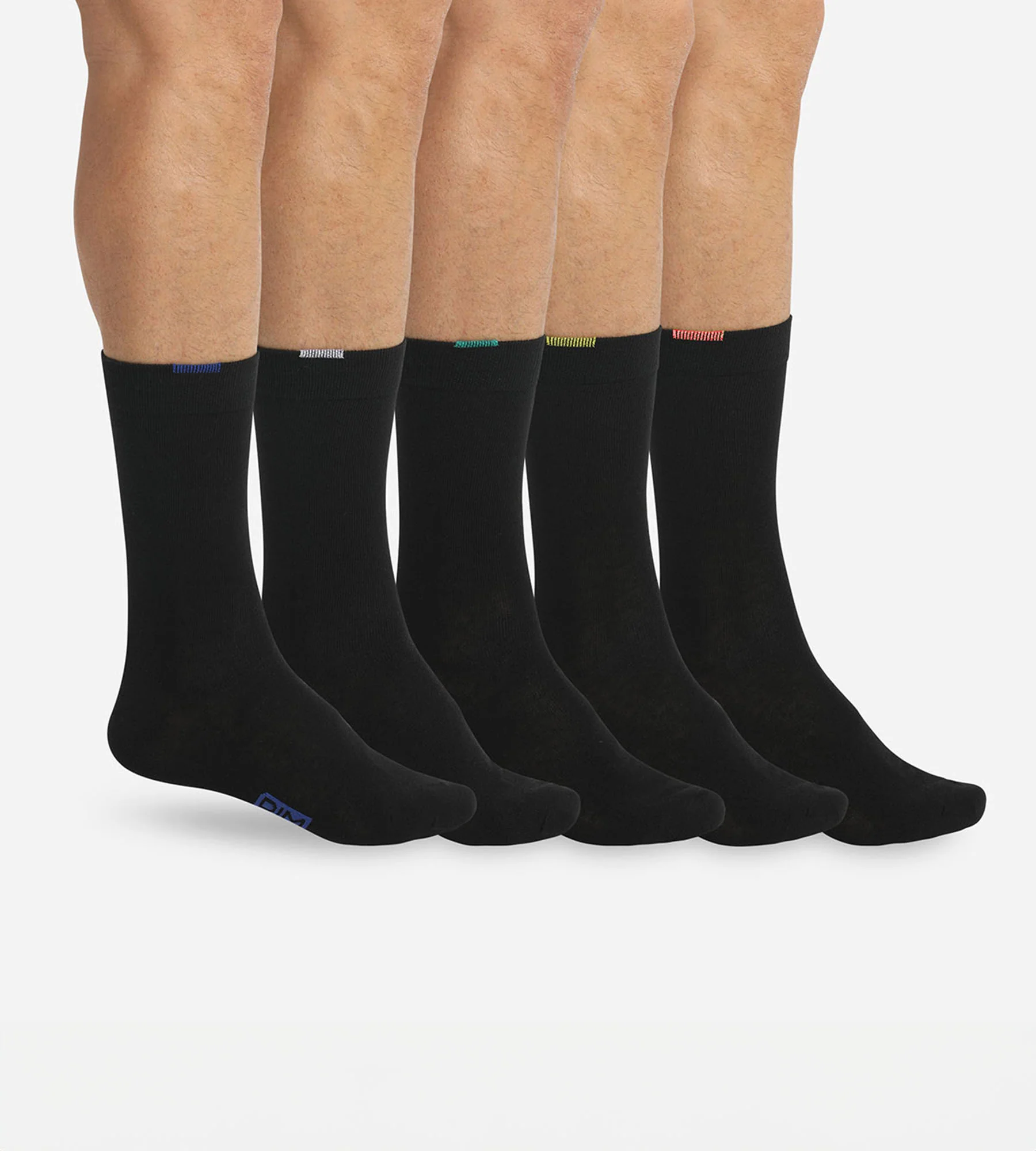 Lot de 5 paires chaussettes noires EcoDIM Homme