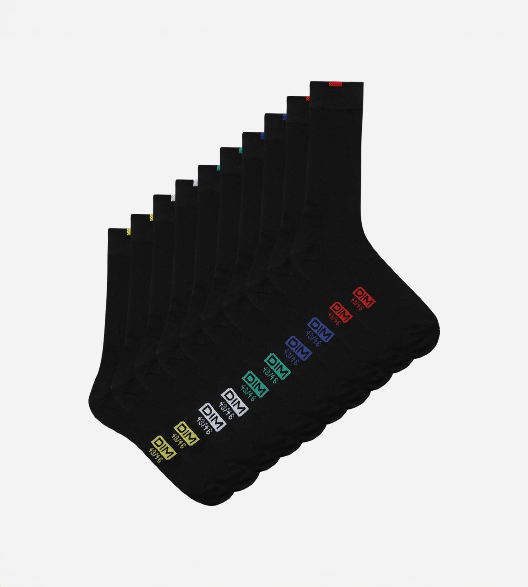 Lot de 5 paires chaussettes noires EcoDIM Homme - Image 2