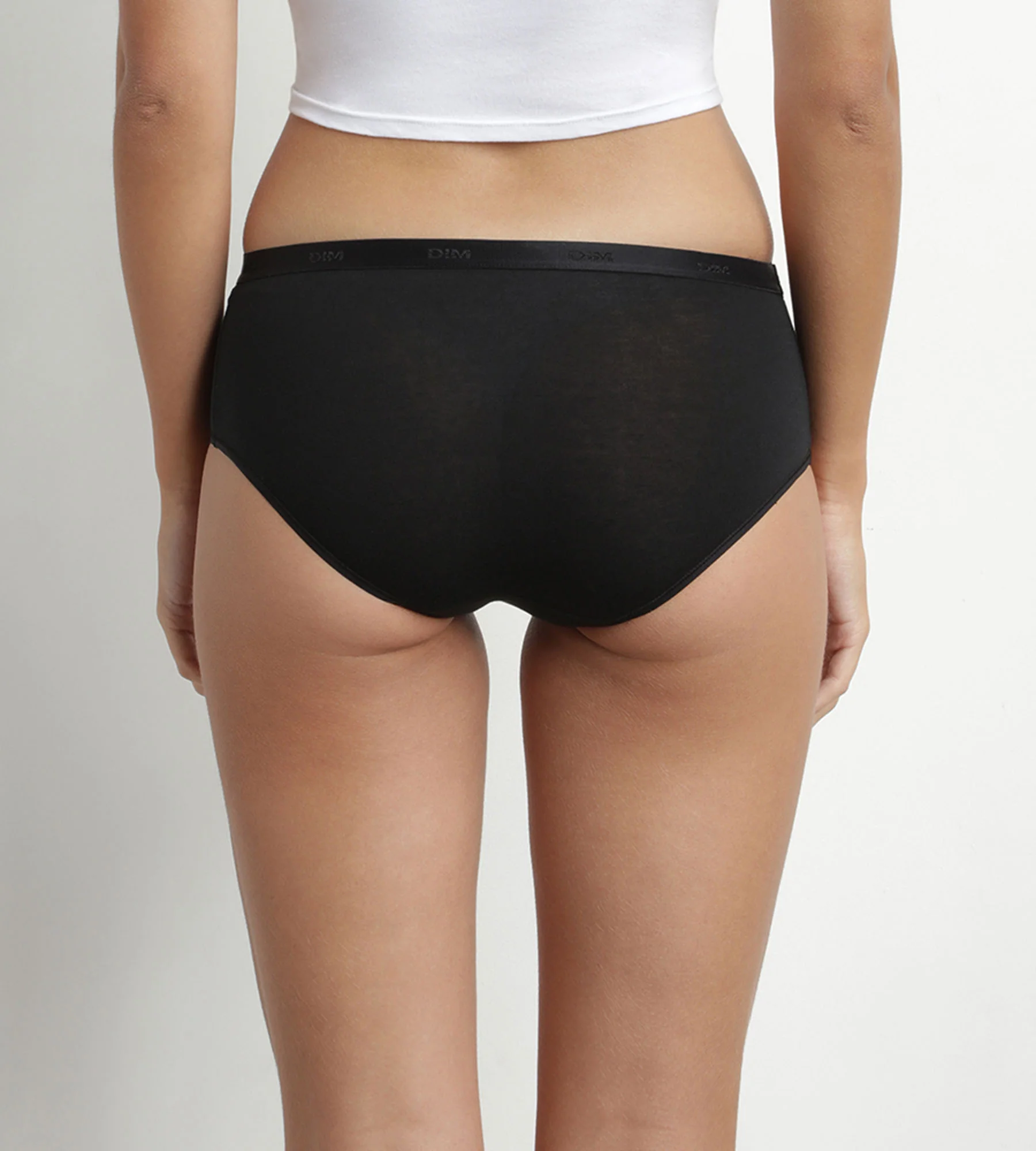 Lot de 5 shorties femme en coton Noir Nude Blanc Les Pockets Ecodim - Image 2