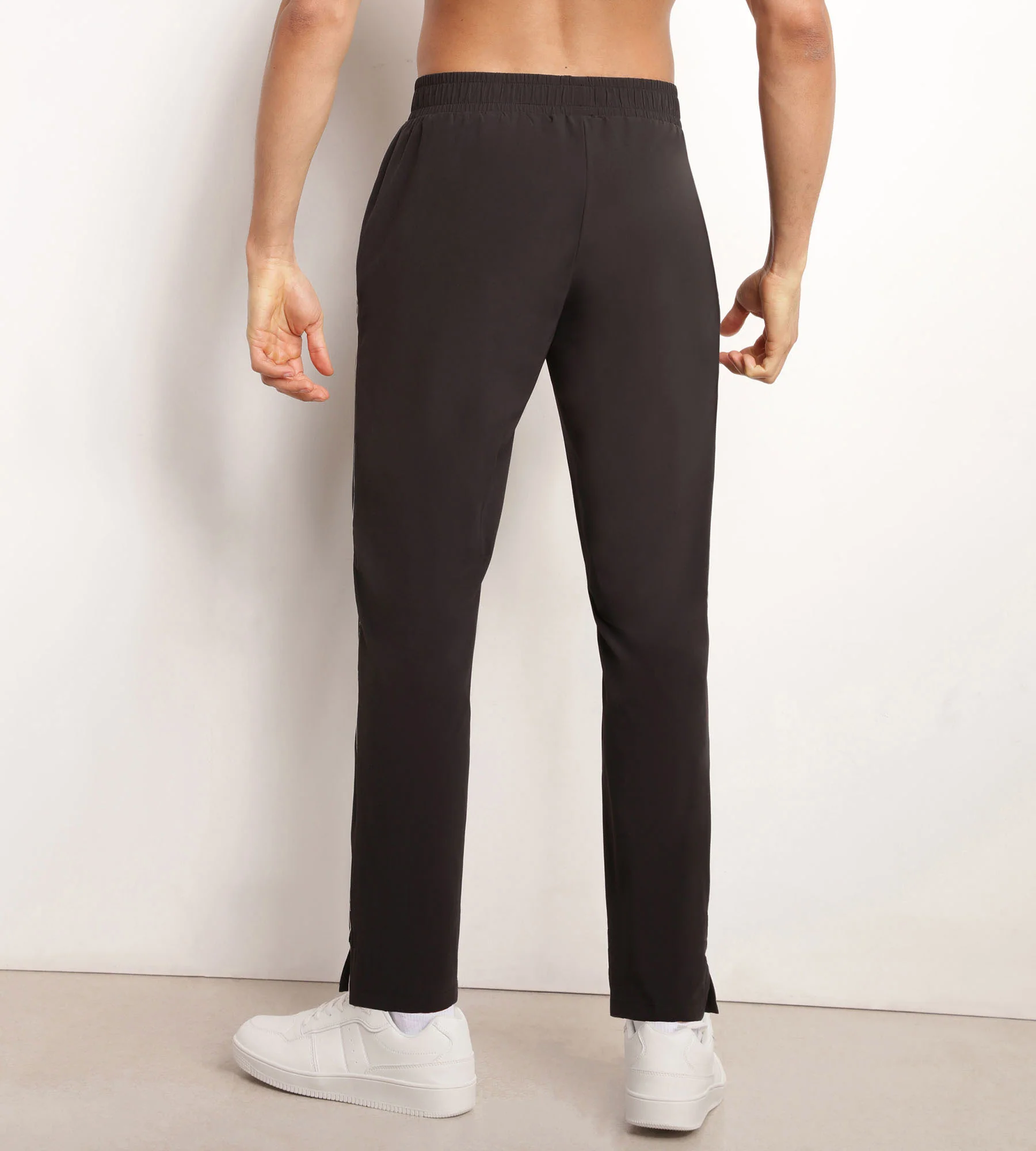 Pantalon de sport chino pour homme en jersey stretch Noir Dim Move - Image 2