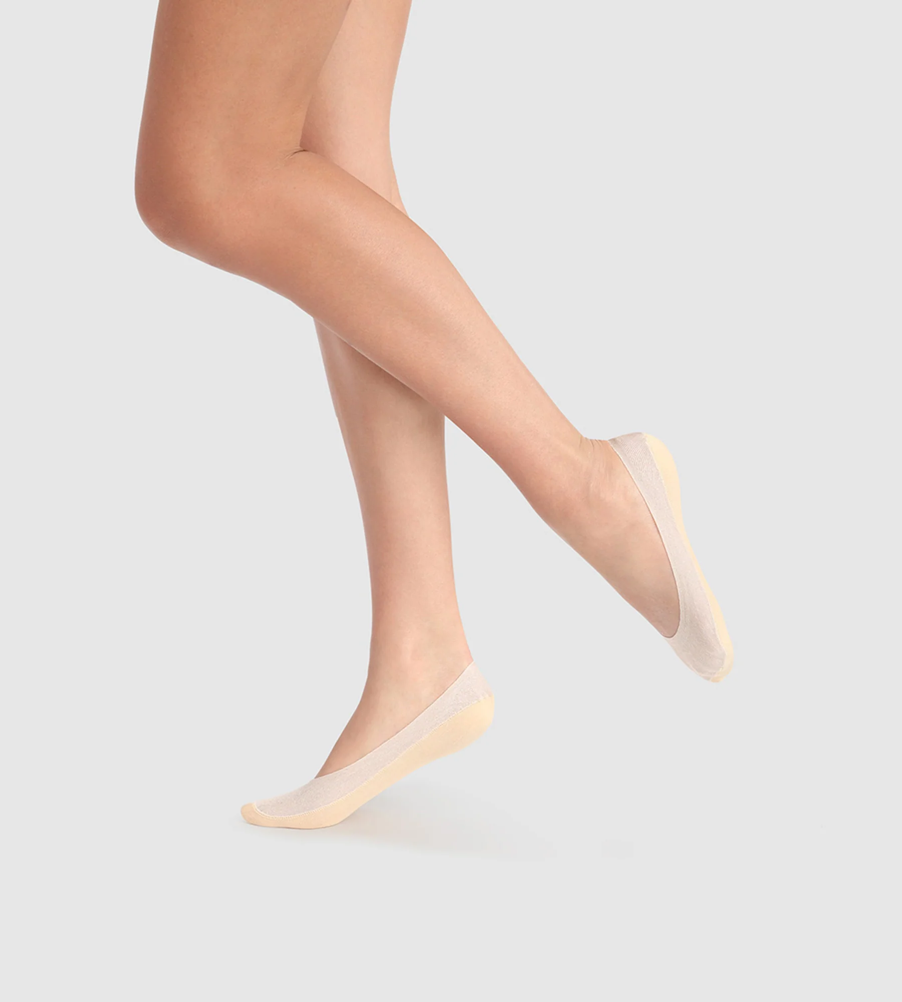 Protège-pieds fantaisie lurex beige InvisiFit de Dim