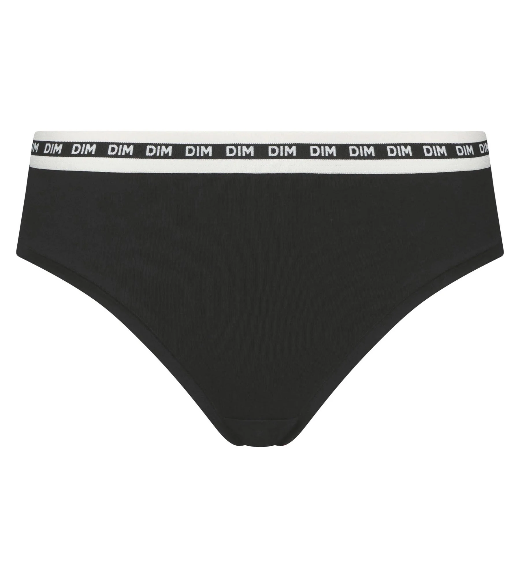 Shorty femme coton modal Noir à ceinture contrastée Dim Icons Essentiel - Image 5