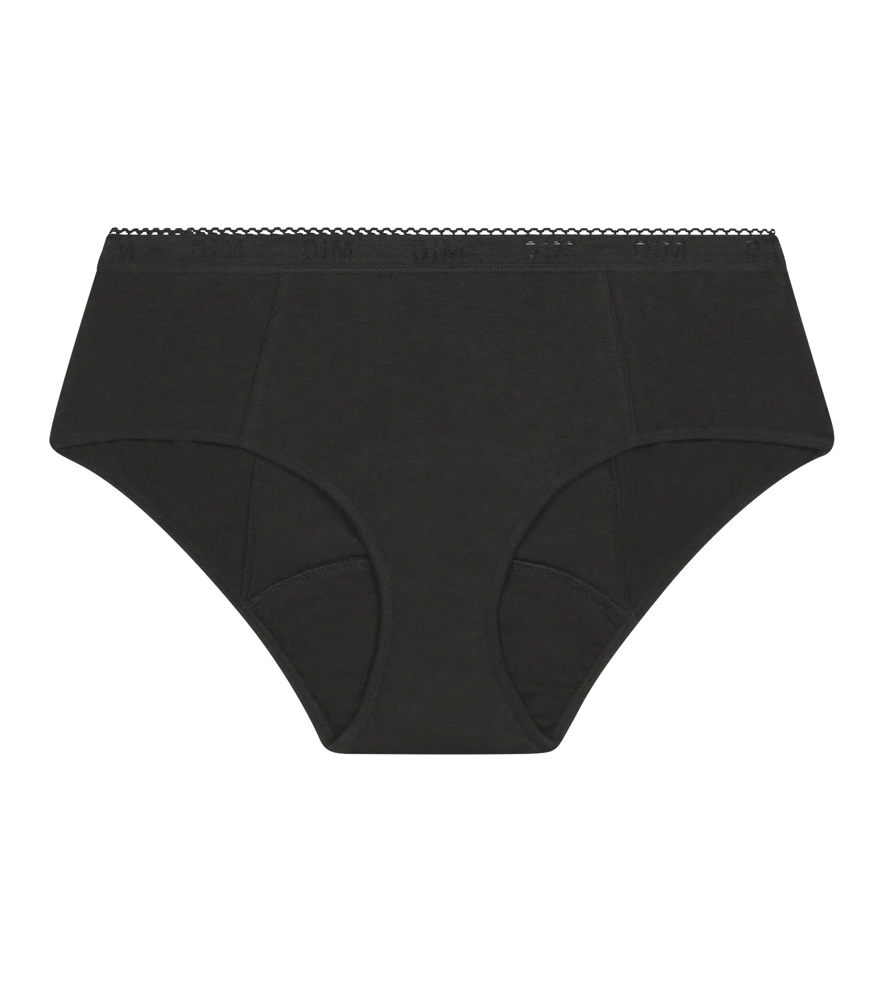 Shorty menstruel coton bio Noir Flux très abondant Dim Protect - Image 5